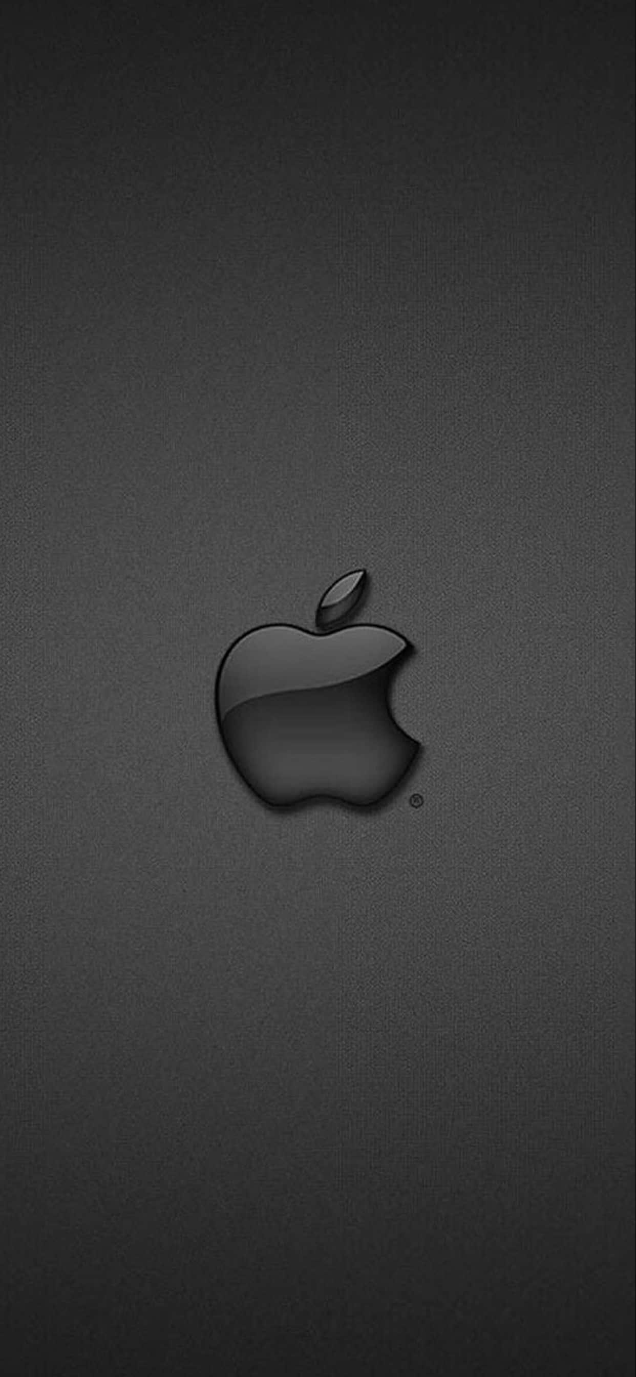 Фон для iPhone Xs Max Apple с серым логотипом Шпалери