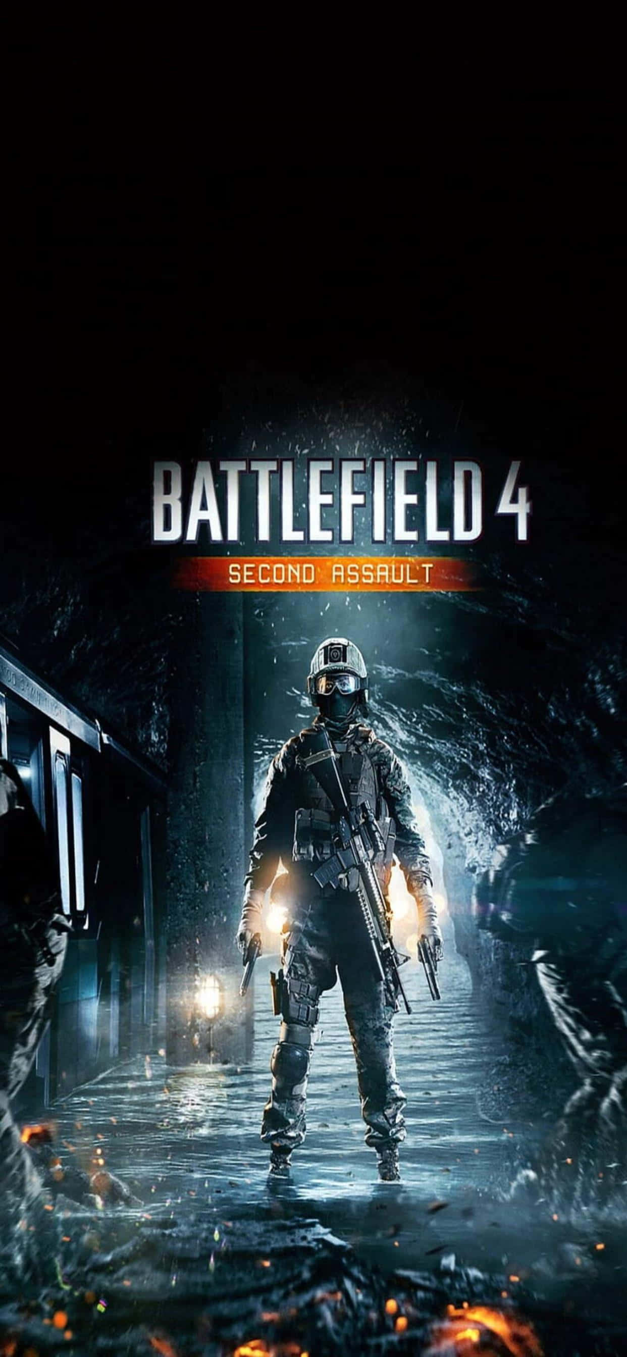 Наслаждайтесь часами мобильного гейминга с iPhone Xs Max и Battlefield 4 Шпалери