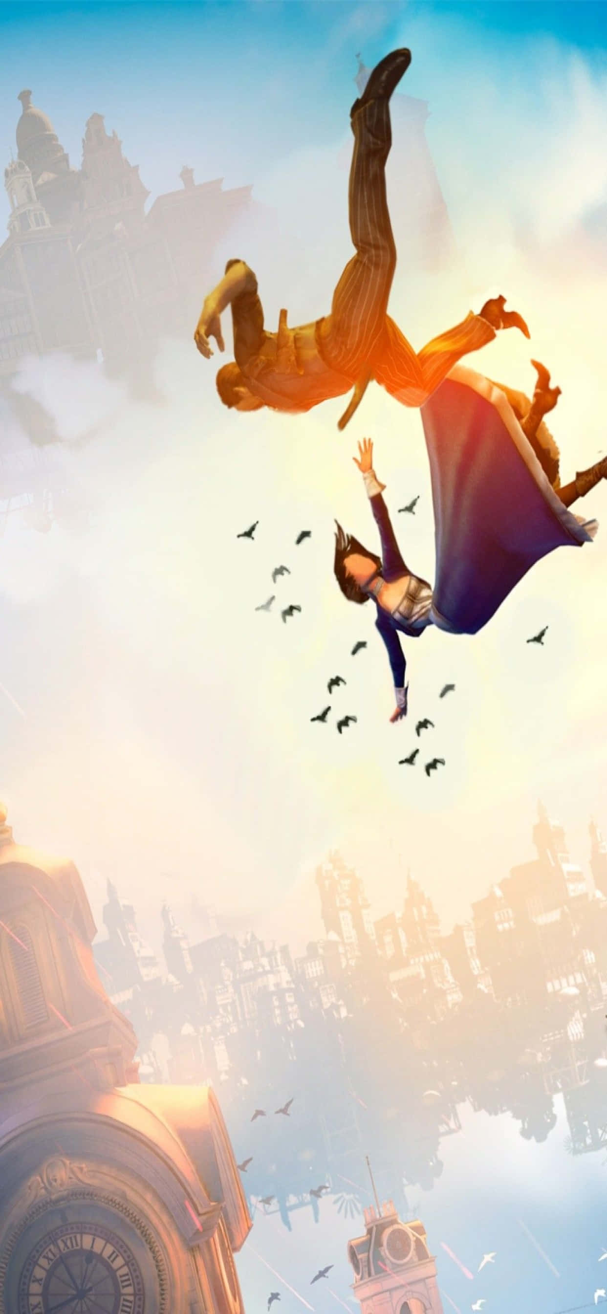 Эстетичный анимированный iPhone Xs Max Bioshock Infinite Background Шпалери