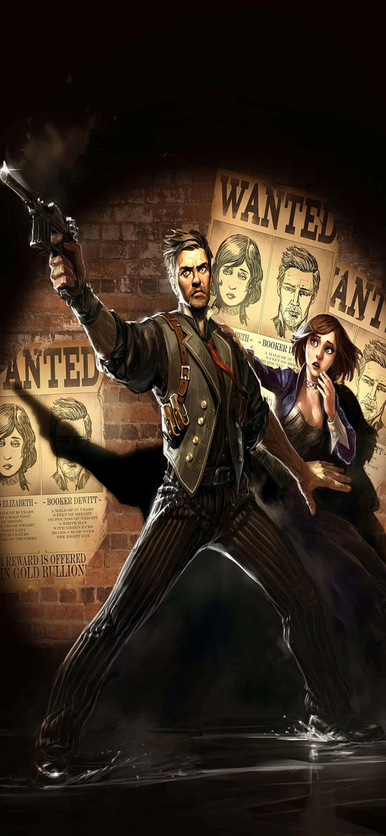 Розыскиваемые вымышленные персонажи iPhone Xs Max Bioshock Infinite фон Шпалери