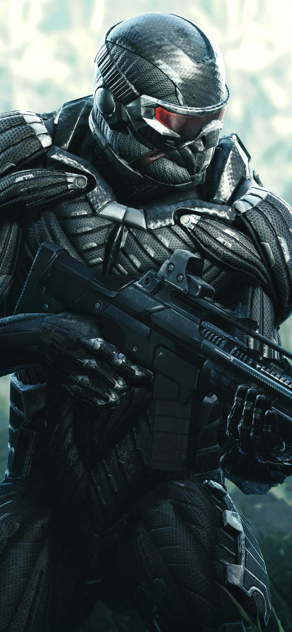 Приготовьтесь к інтенсивному дійству на новом iPhone XS Max Crysis Warhead Шпалери