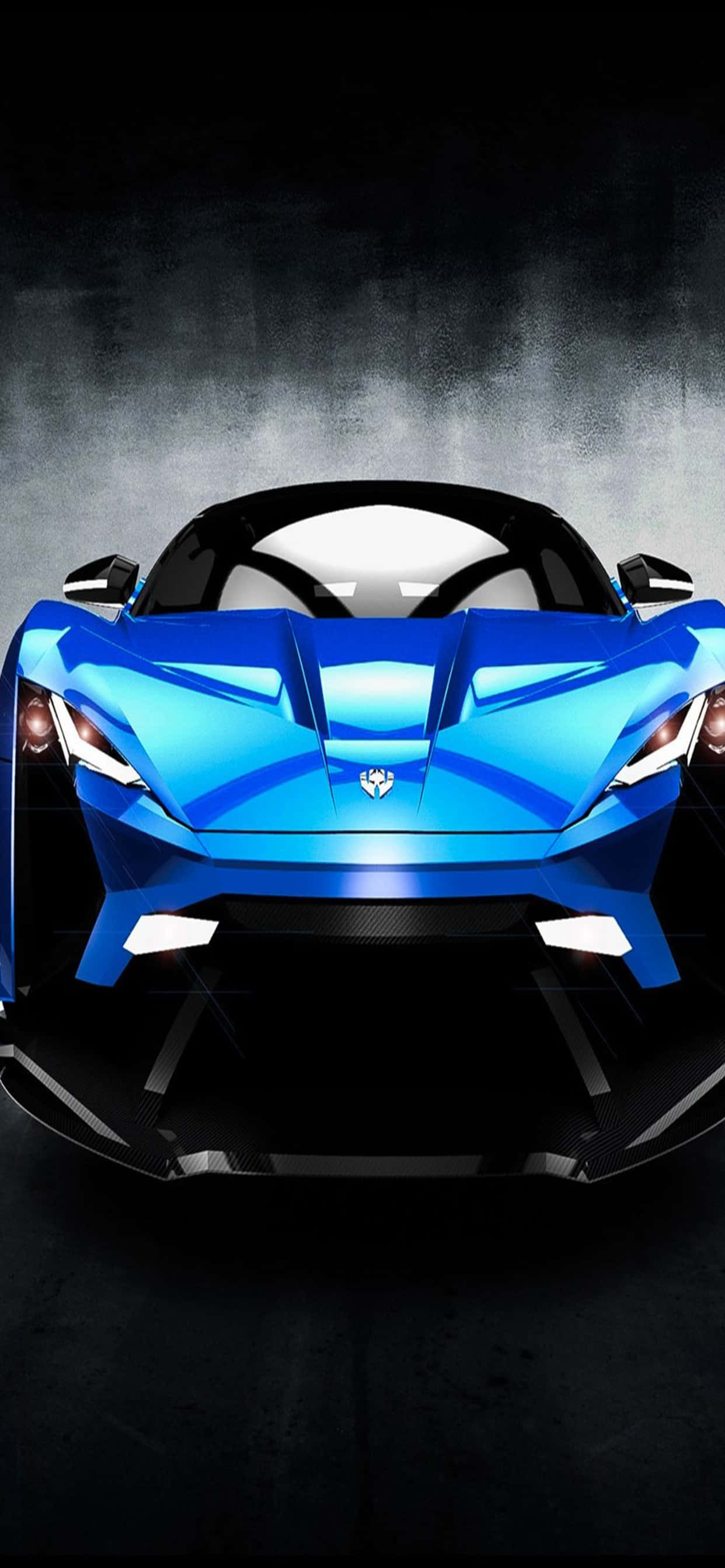 iPhone XS Max Ferrari фон синий W Motors Lykan HyperSport Шпалери