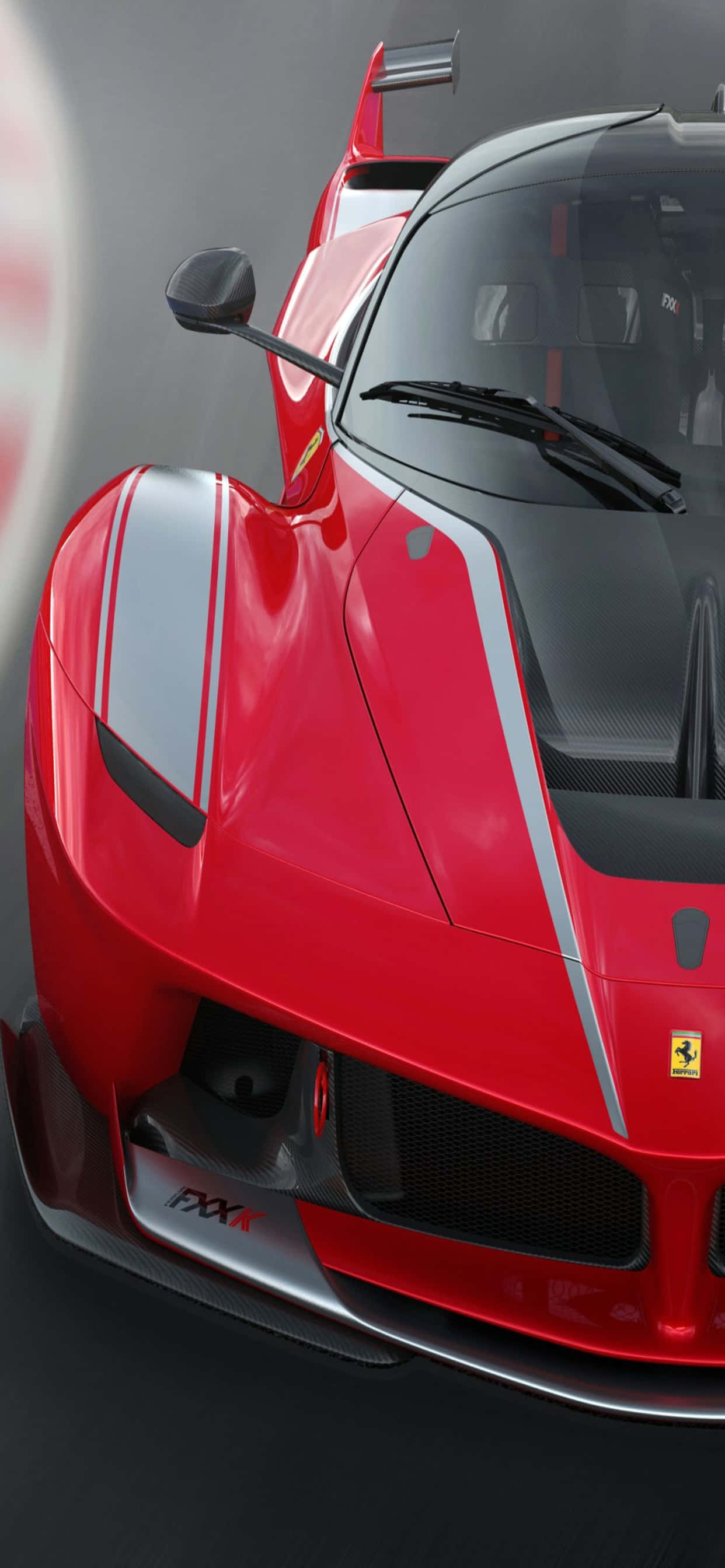 iPhone Xs Max Ferrari Background Red Ferrari FXX-K Шпалери