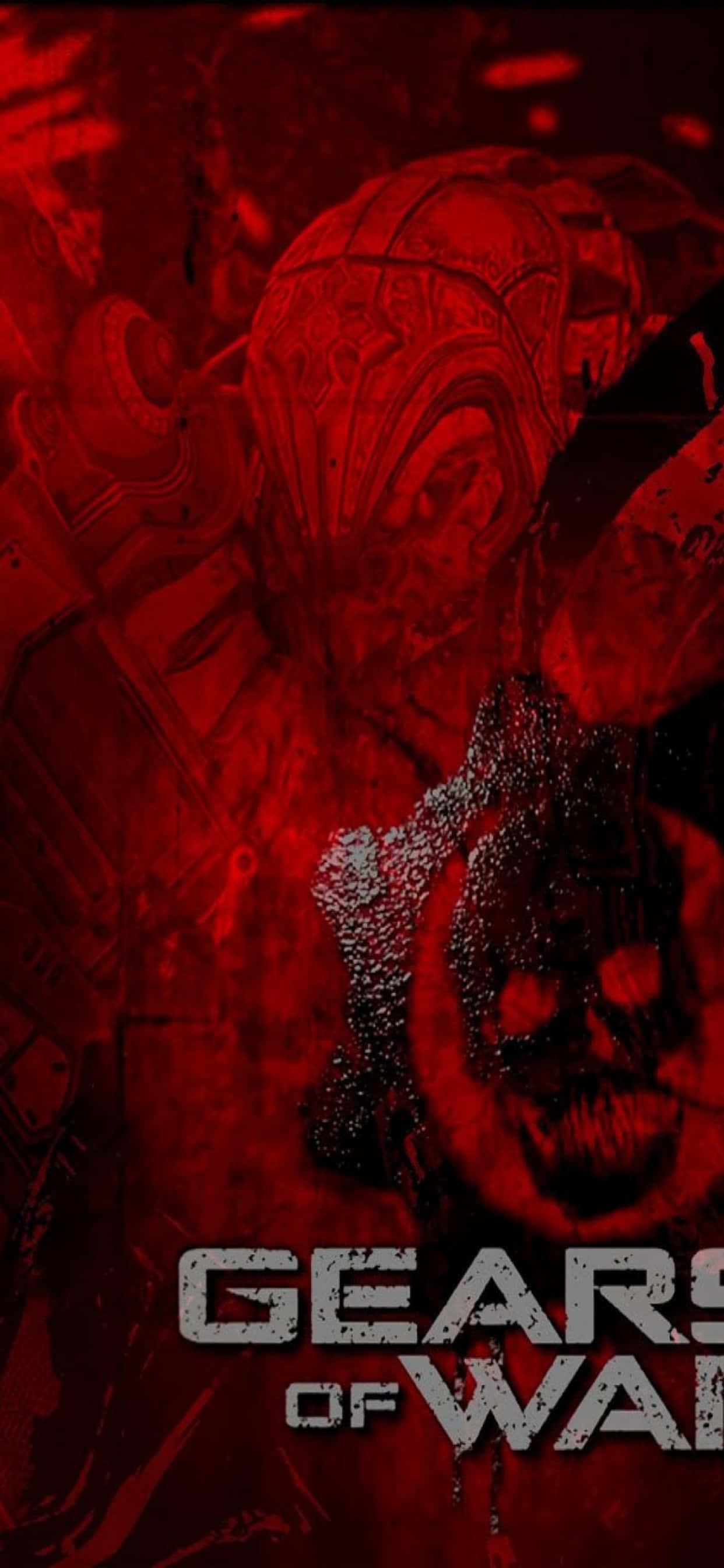 iPhone XS Max Gears of War 5 червоний постер фон Шпалери