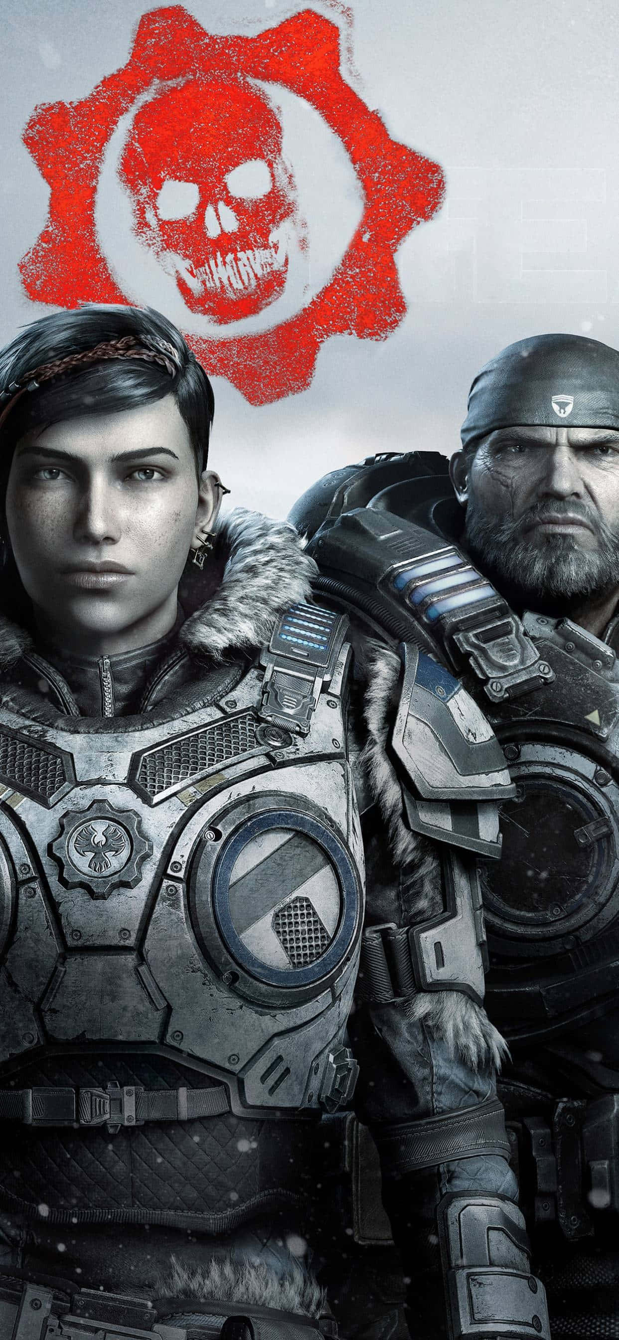 iPhone XS Max Gears Of War 5 Kait And Marcus Background Шпалери