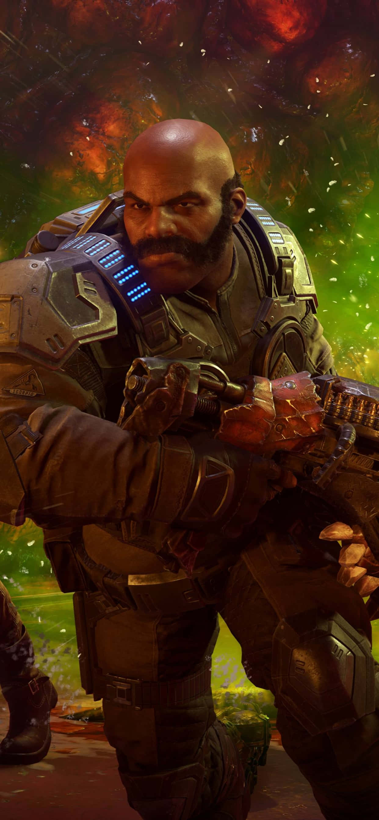 iPhone XS Max Gears of War 5 Джеремі Кіган фон Шпалери