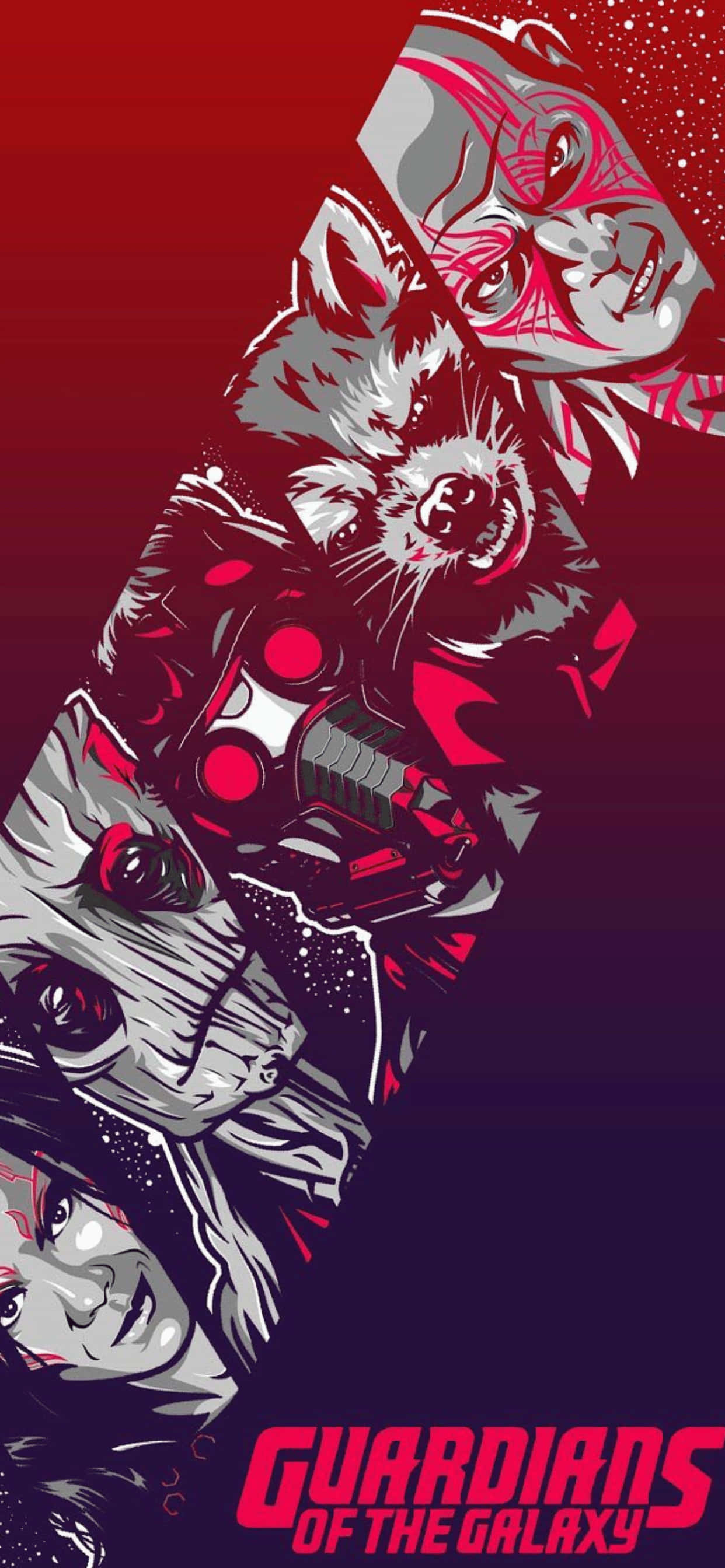 Фон iPhone XS Max Marvel Guardians Of The Galaxy Шпалери