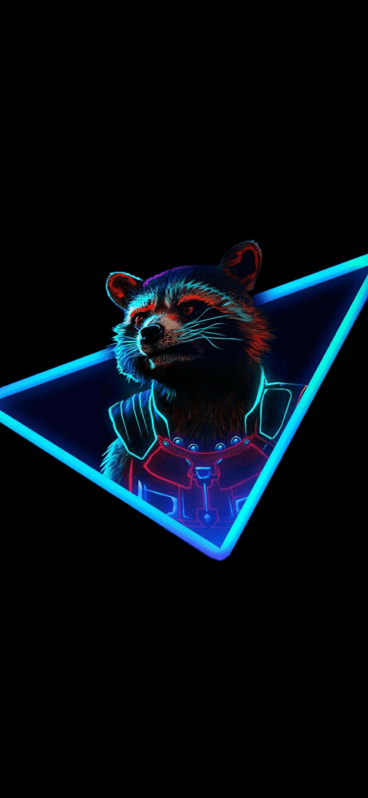 Фон iPhone XS Max Marvel Rocket Raccoon Шпалери