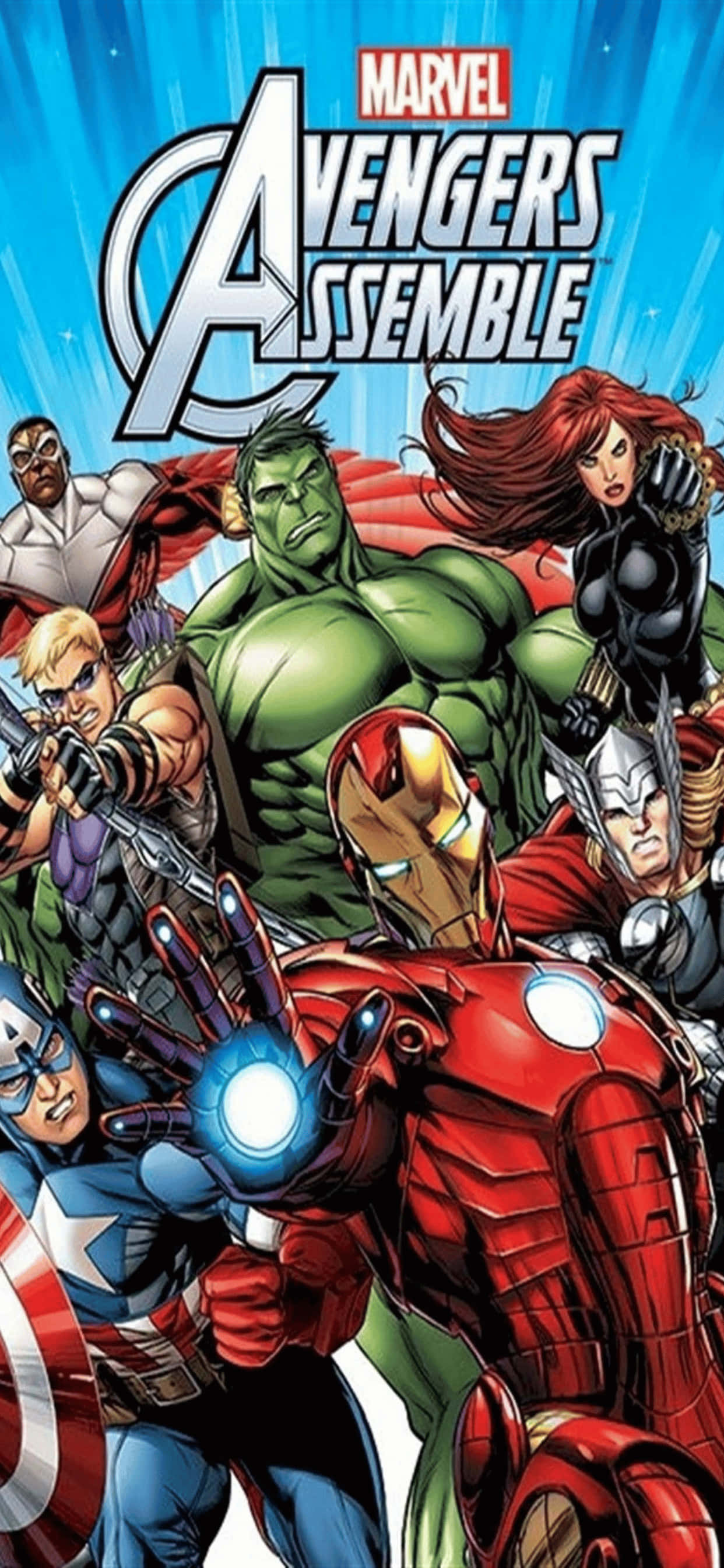 Фон iPhone XS Max Marvel Халк и Чёрная вдова Шпалери