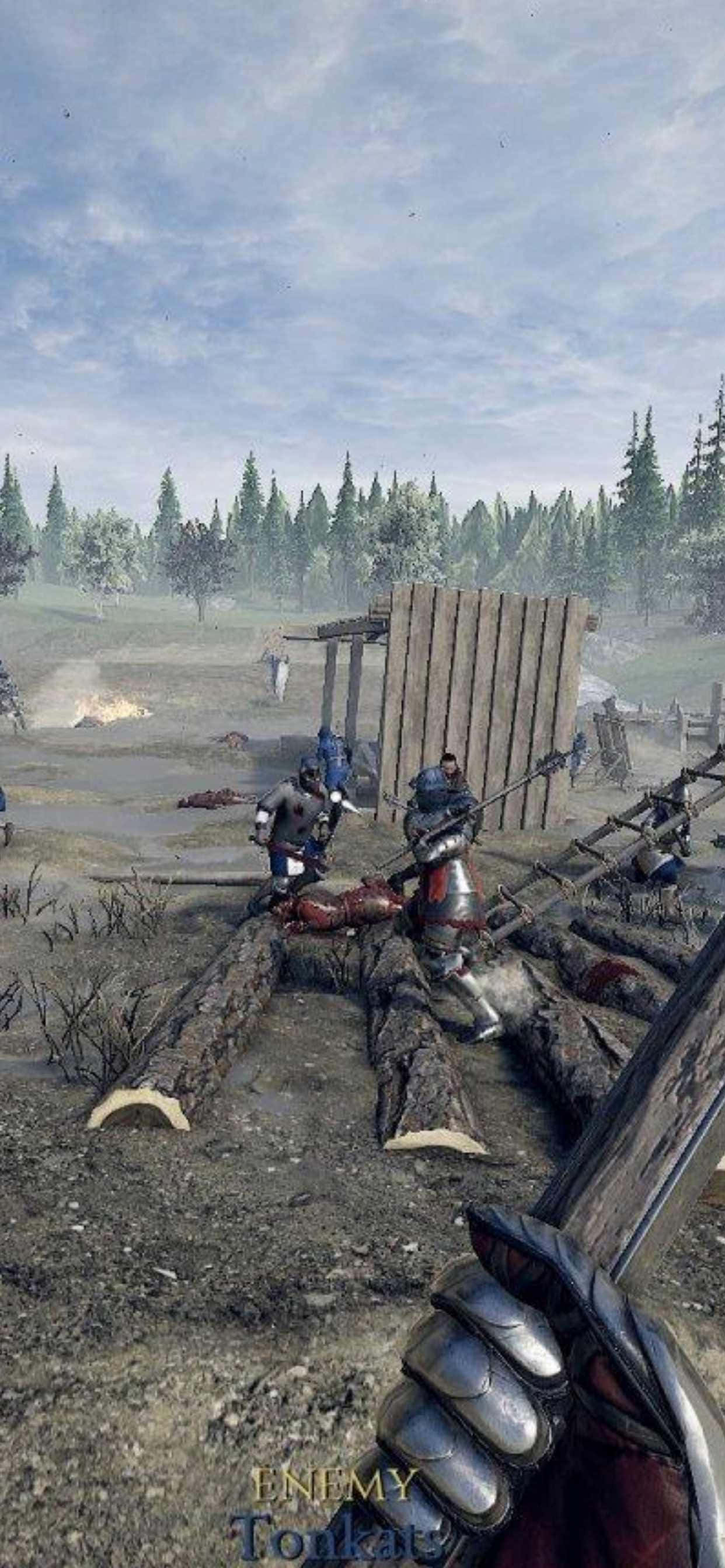 Відчуйте игровую интенсивность с iPhone Xs Max Mordhau Шпалери