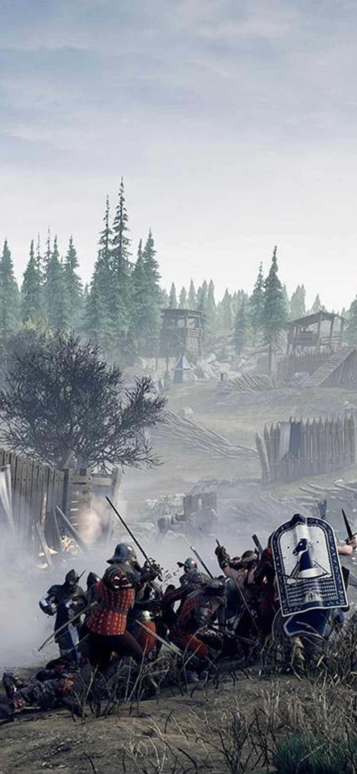 Виділись из толпы с iPhone Xs Max Mordhau Шпалери