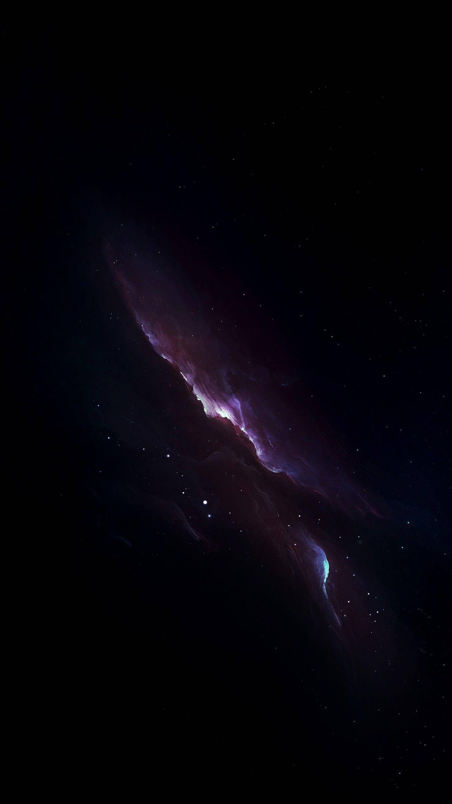 iPhone XS Max OLED Фіолетова туманність Шпалери