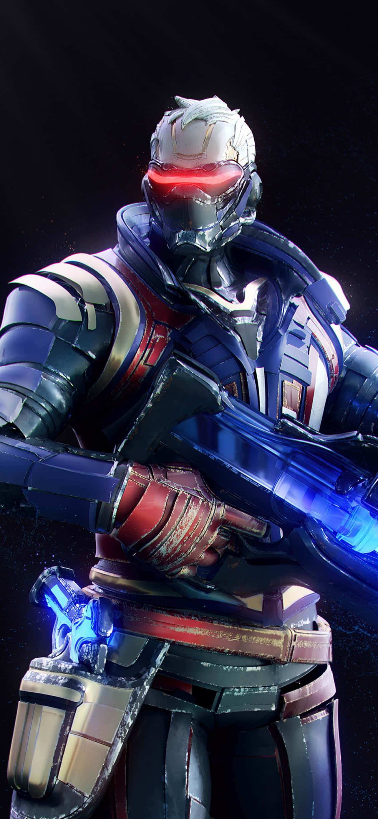iPhone Xs Max Overwatch Фон Солдат: 76 с Пістолетами Шпалери