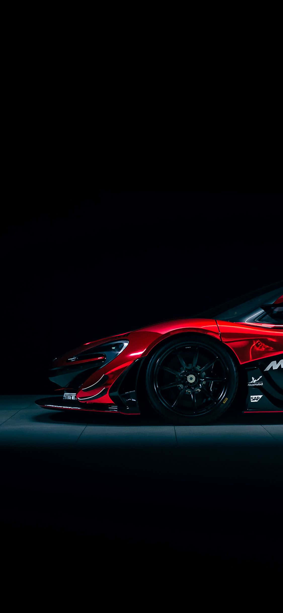 iPhone XS Max Project Cars 2 Красный McLaren P1 GTR Фон Шпалери