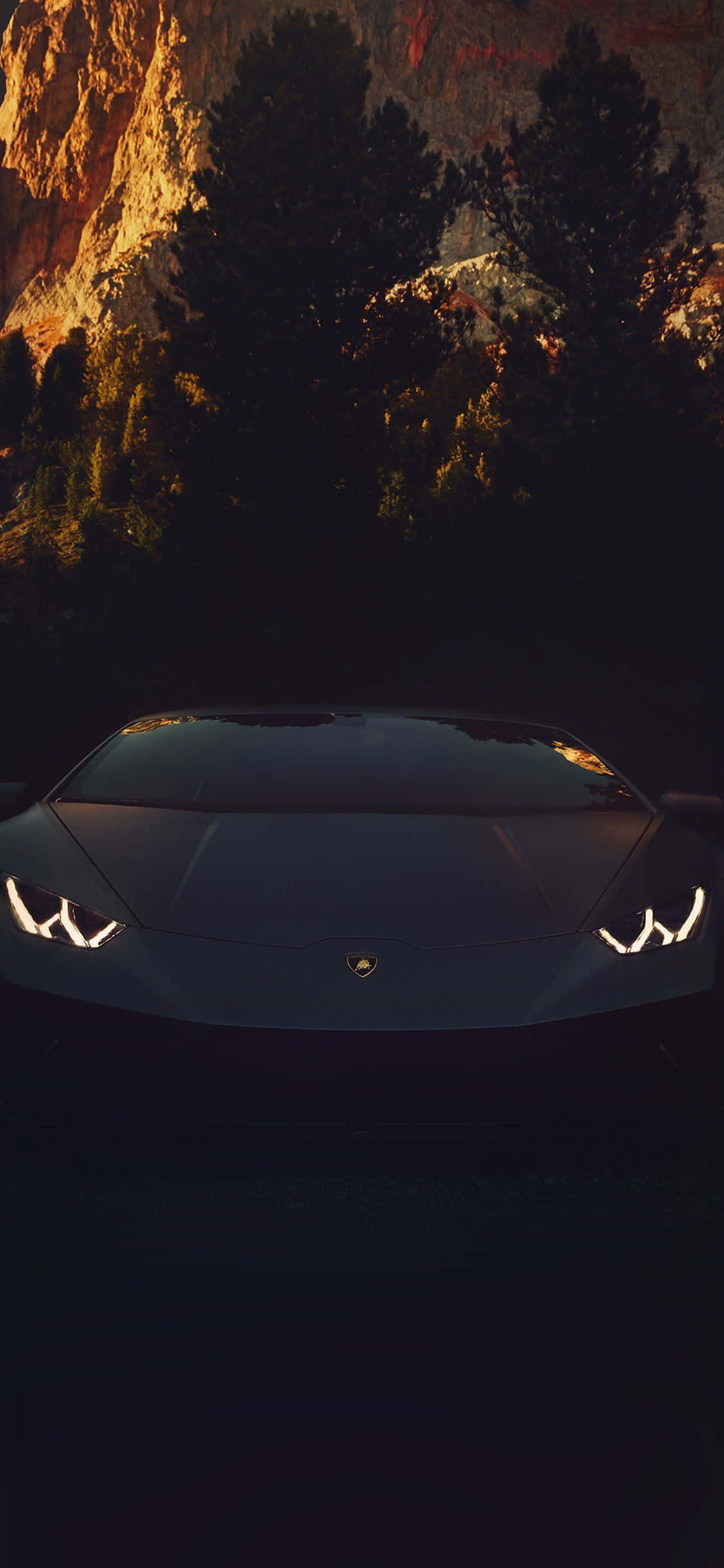 iPhone XS Max Project Cars 2 Полностью черный Lamborghini Aventador Фон Шпалери