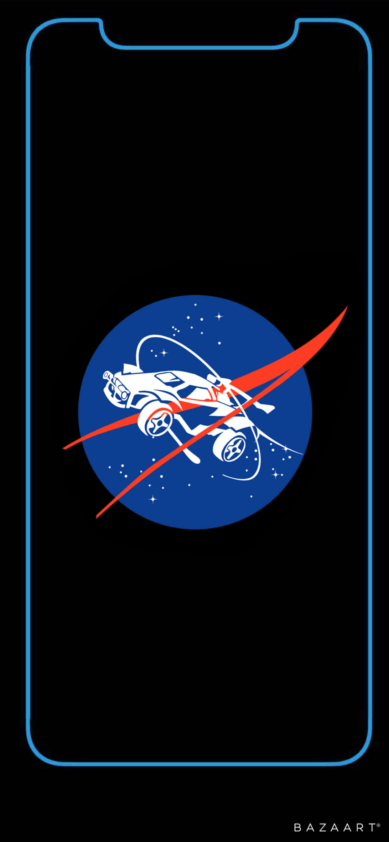 Откройте победу в iPhone Xs Max Rocket League Шпалери