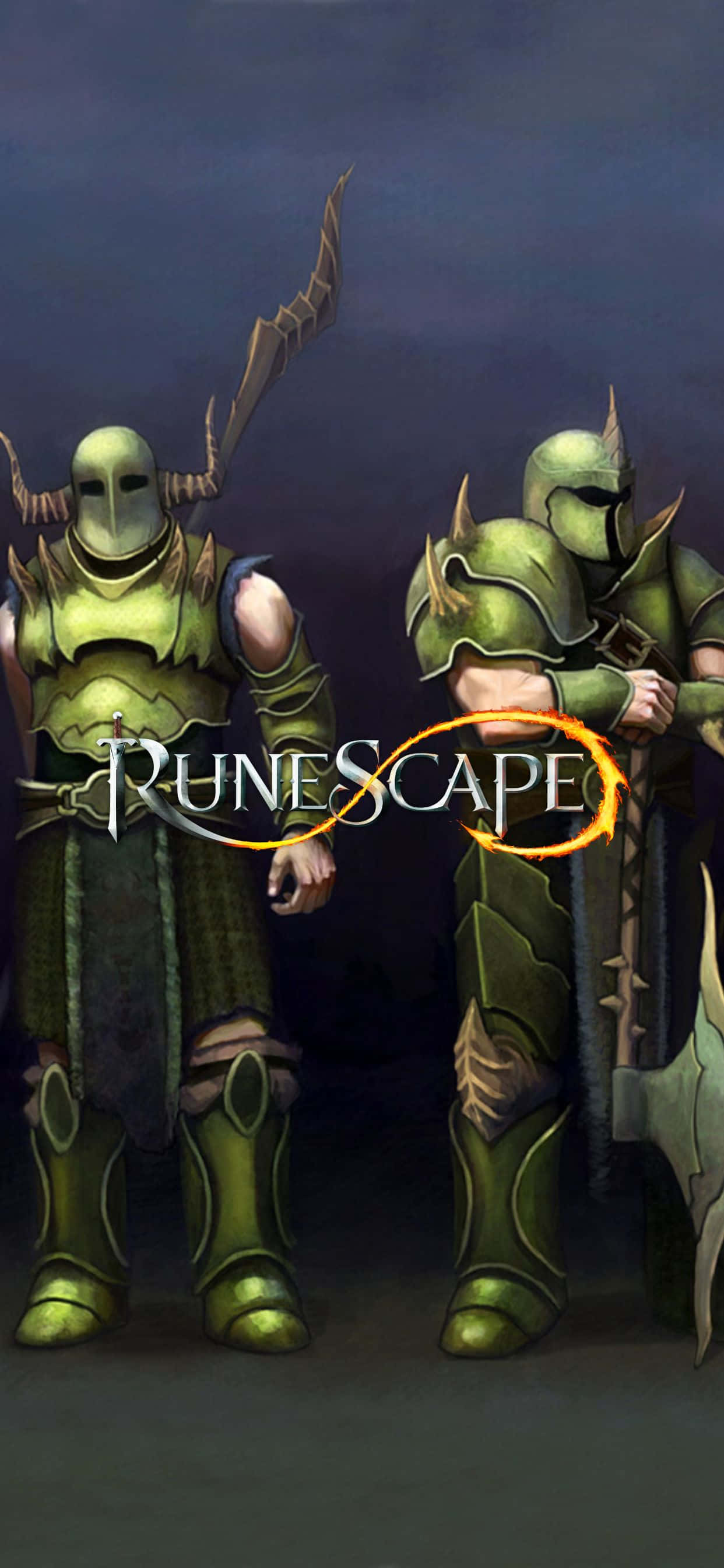 Відкройте новий iPhone XS Max, чтобы исследовать безграничный мир Runescape Шпалери