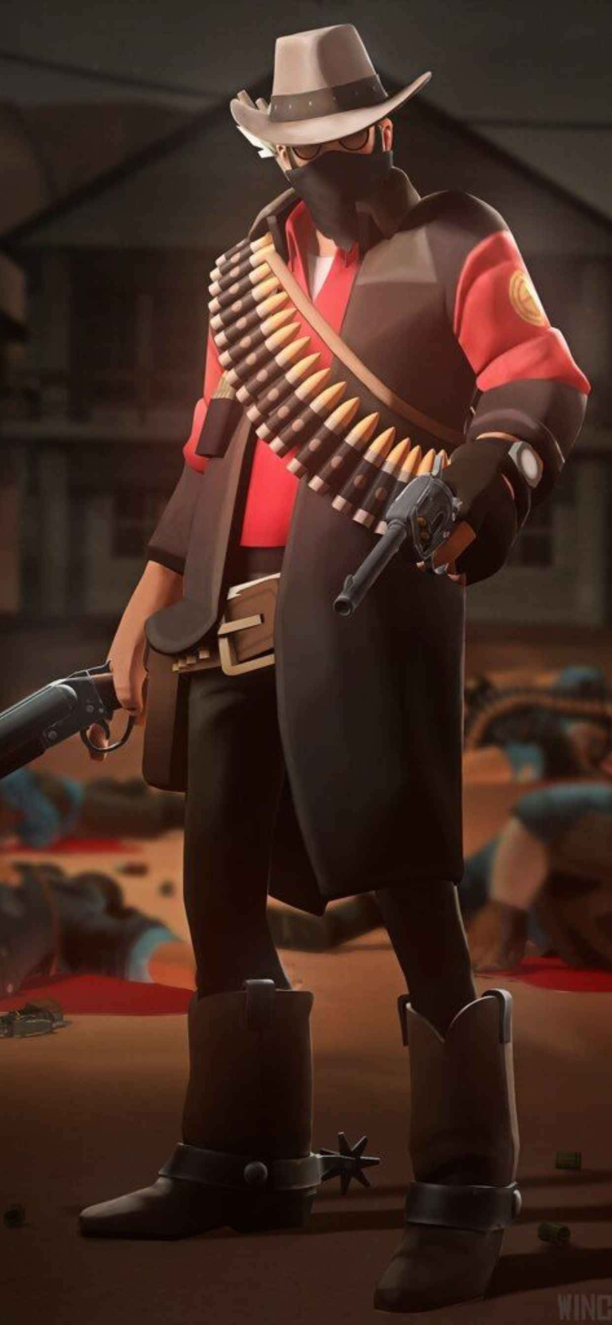 Красный Снайпер iPhone Xs Max Team Fortress 2 Background Шпалери