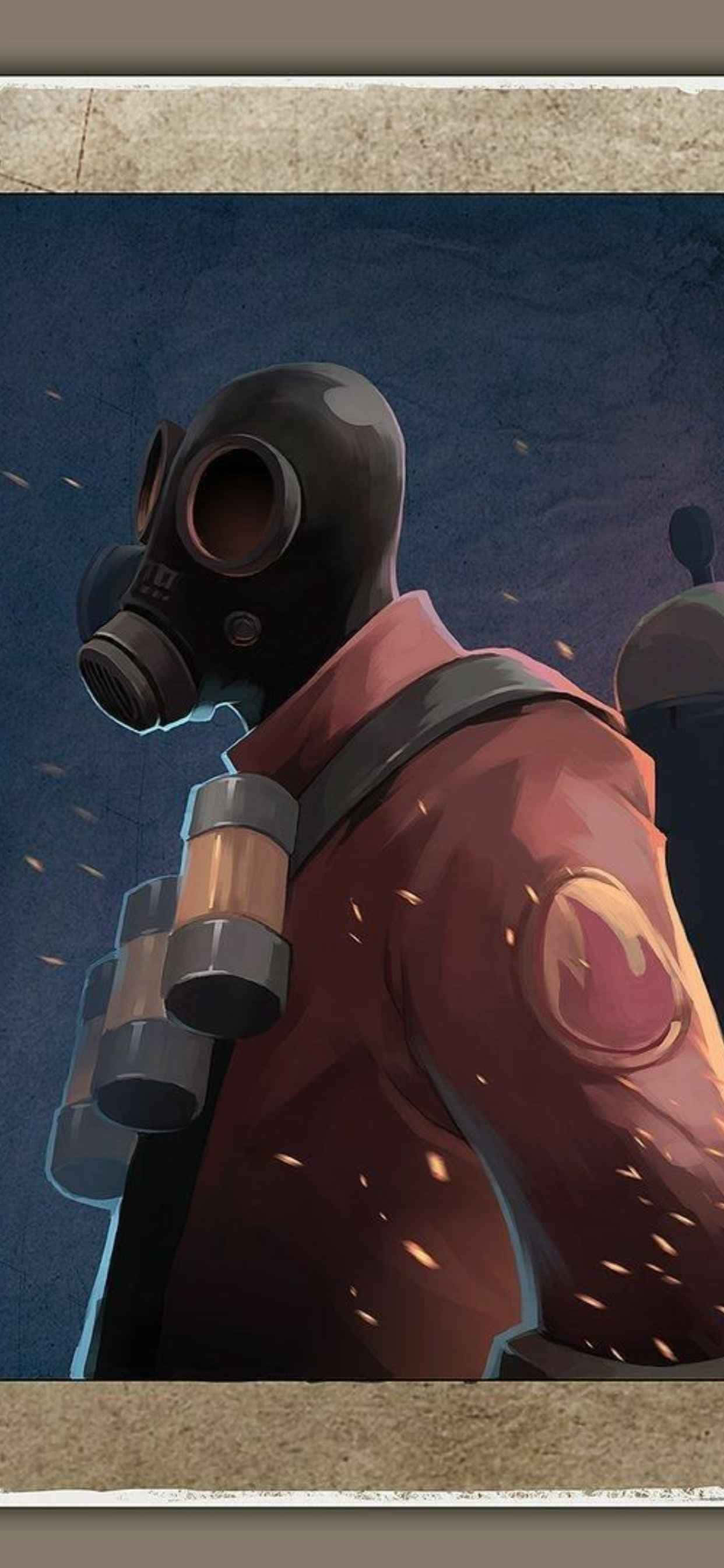 Червоний Піро Персонаж iPhone Xs Max Team Fortress 2 Фон Шпалери