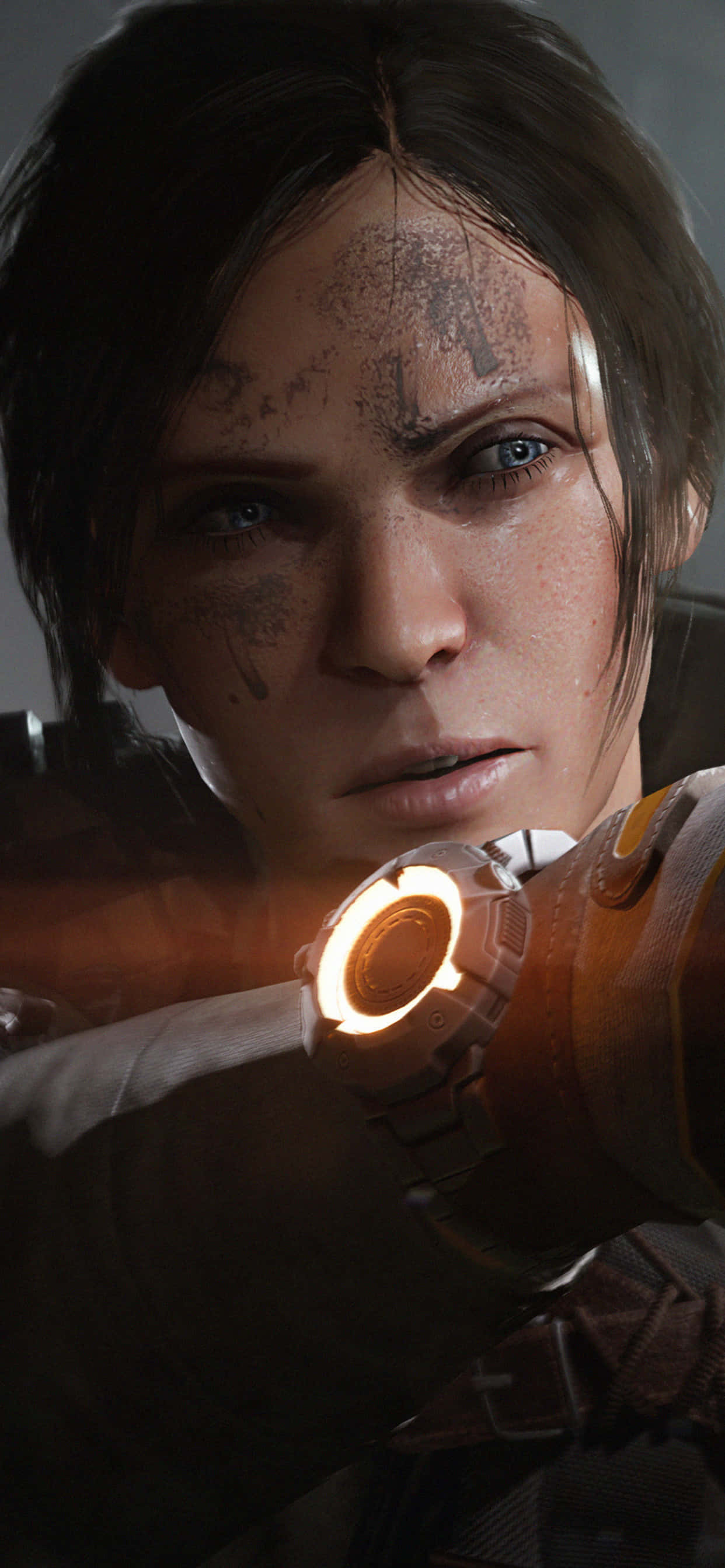 Красивый и захватывающий ночной игровой опыт с iPhone Xs Max The Division Шпалери