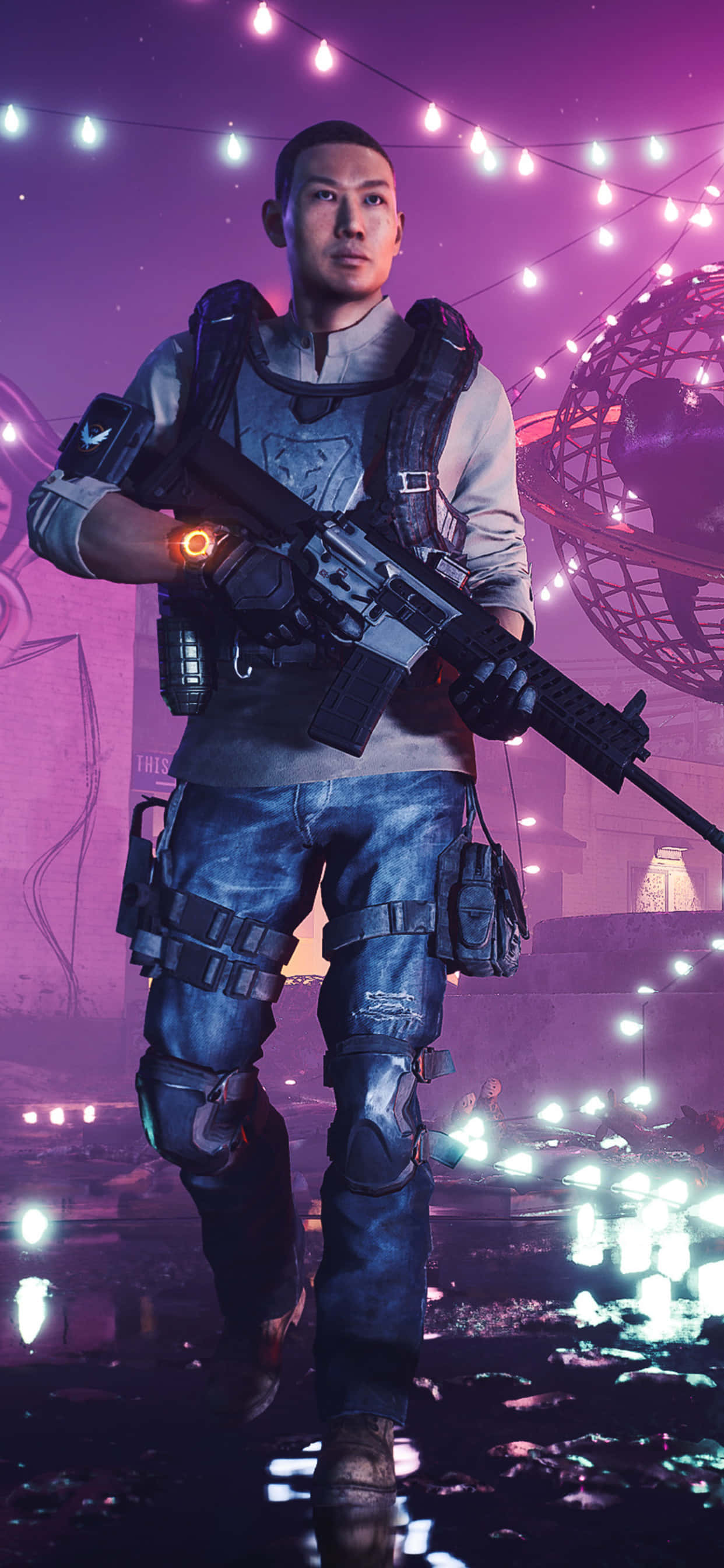 Борись с невідомим с iPhone Xs Max The Division edition. Шпалери