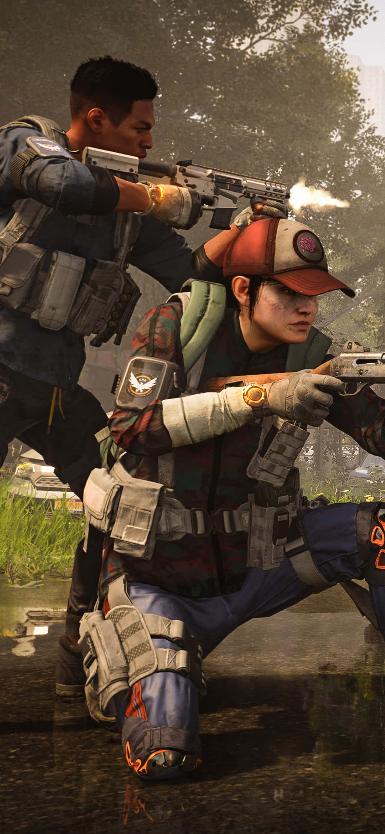 Втекти в виртуальний світ с iPhone Xs Max і The Division Шпалери