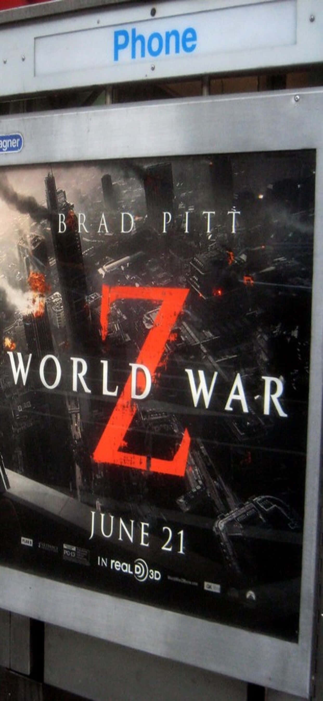 Киноафиша: фон iPhone XS Max World War Z Шпалери