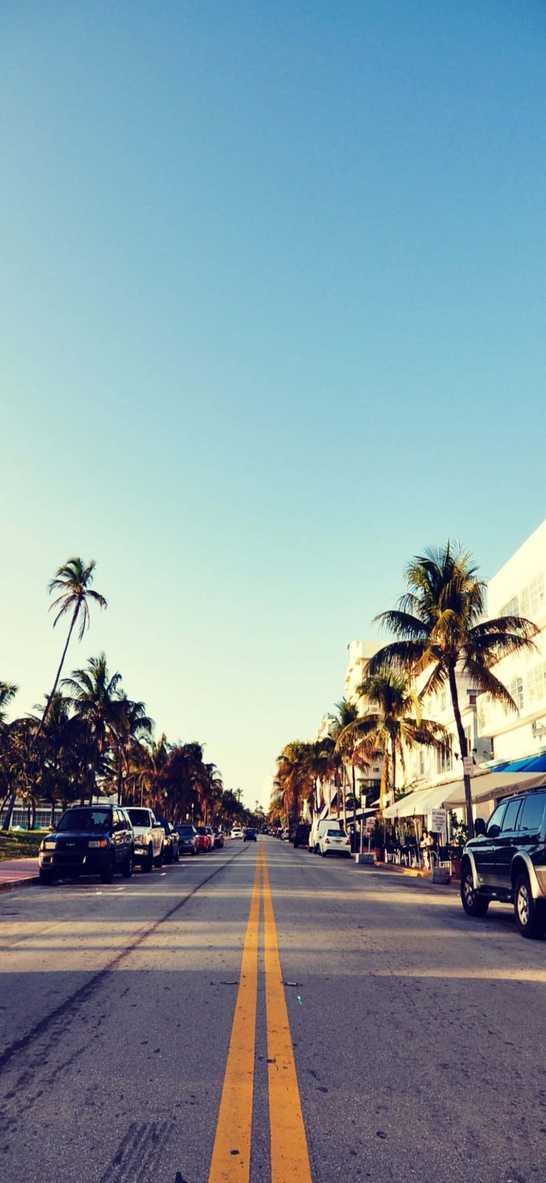 iPhone XS Miami Beach фон Шпалери