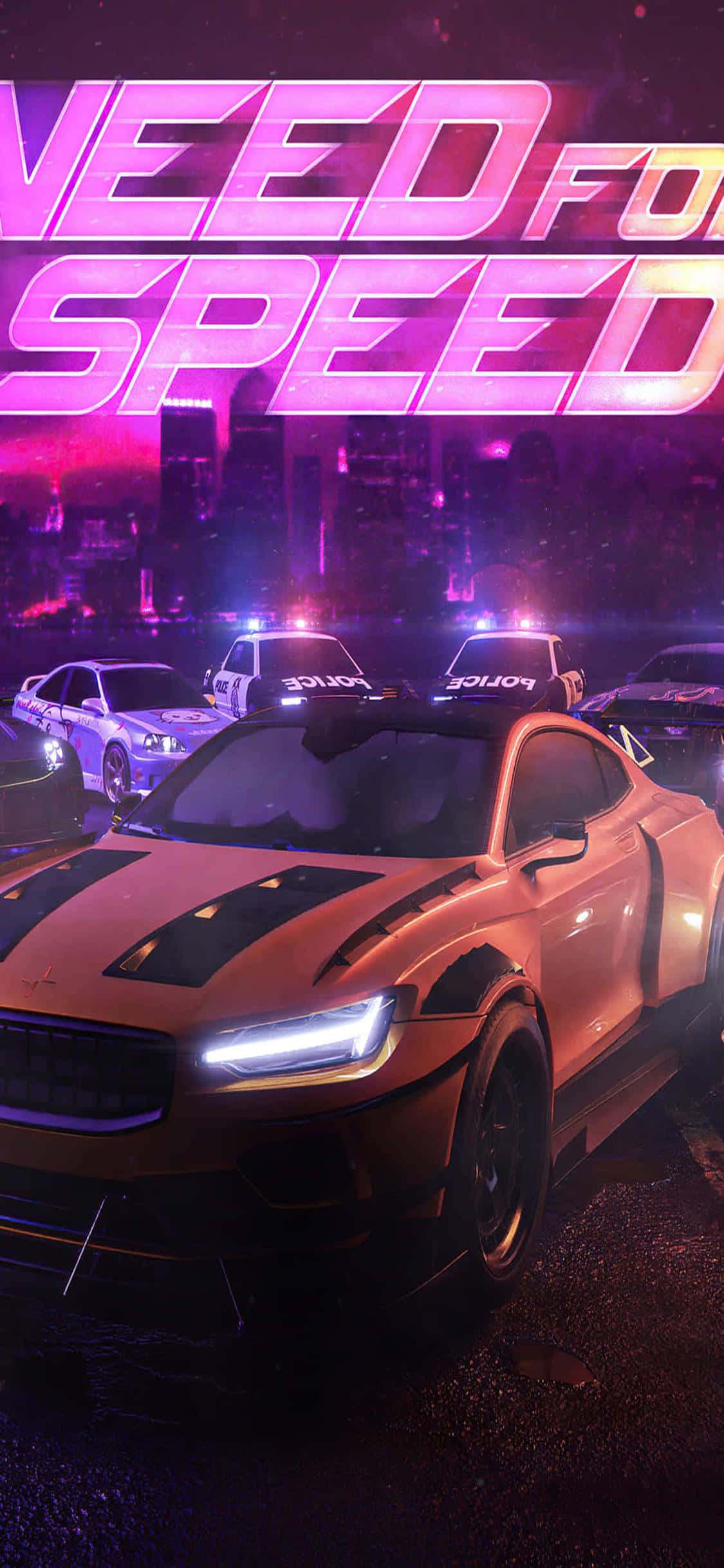 "Готовы жечь резину с iPhone Xs и Need For Speed Heat!" Шпалери