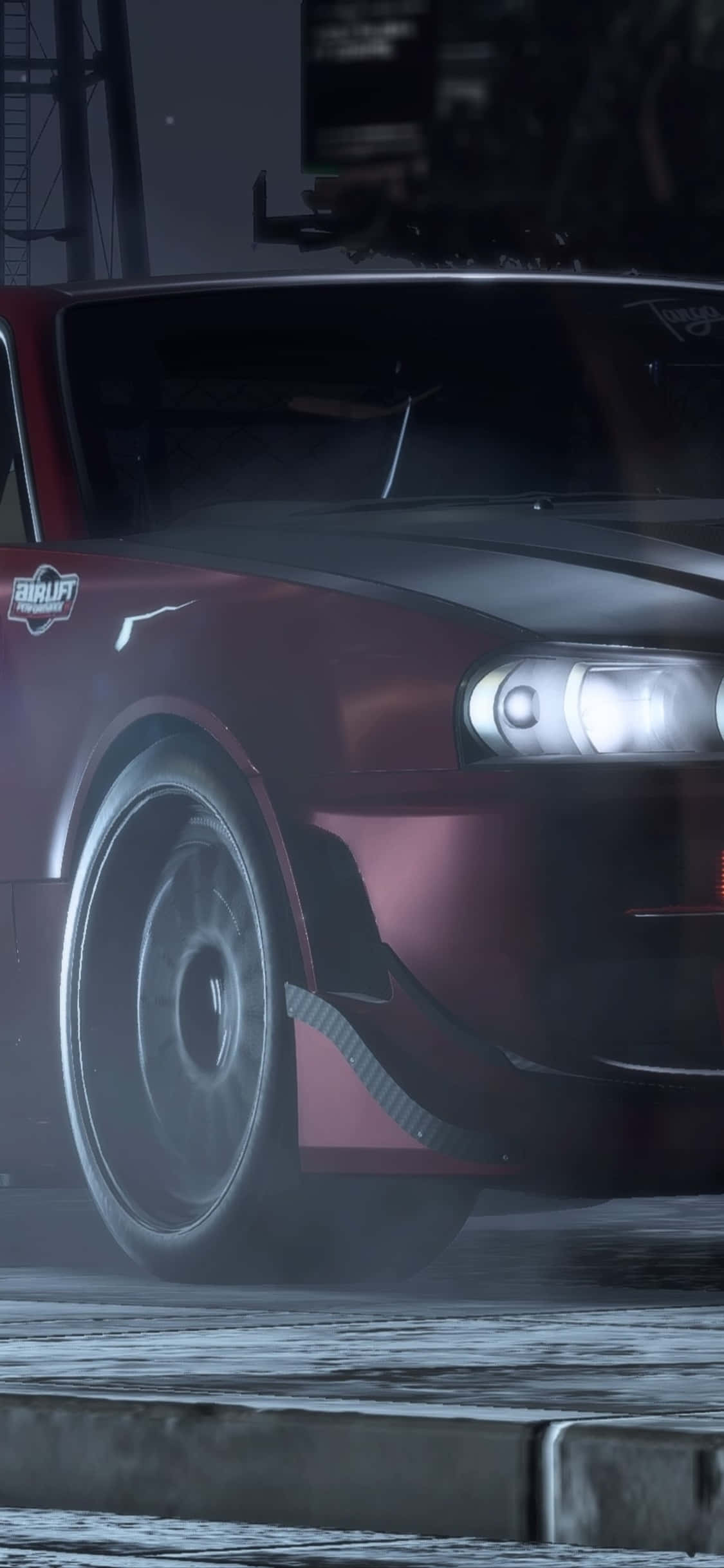 Фон iPhone Xs Need For Speed Payback Темно-фиолетовый Nissan Skyline GT-R Шпалери