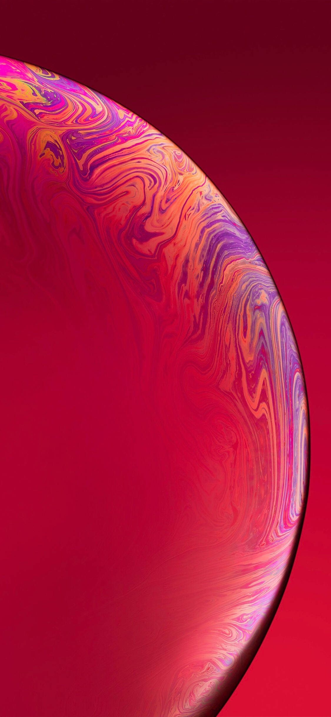 Ярко-червоный iPhone Xs Шпалери