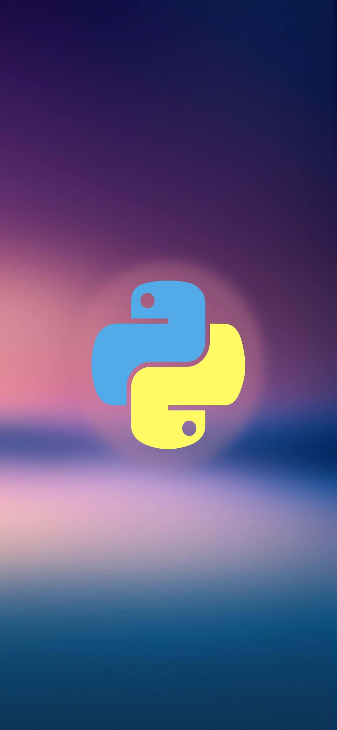 iPhone Xs Программирование Фон Логотип Python Шпалери