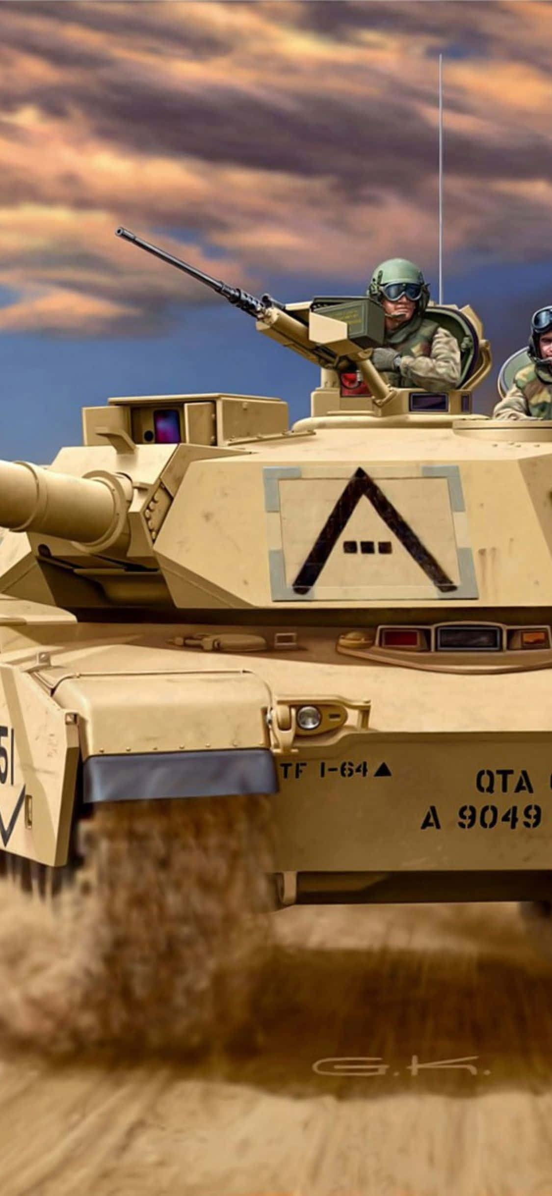 Святкуйте победу с iPhone Xs Tanks Шпалери