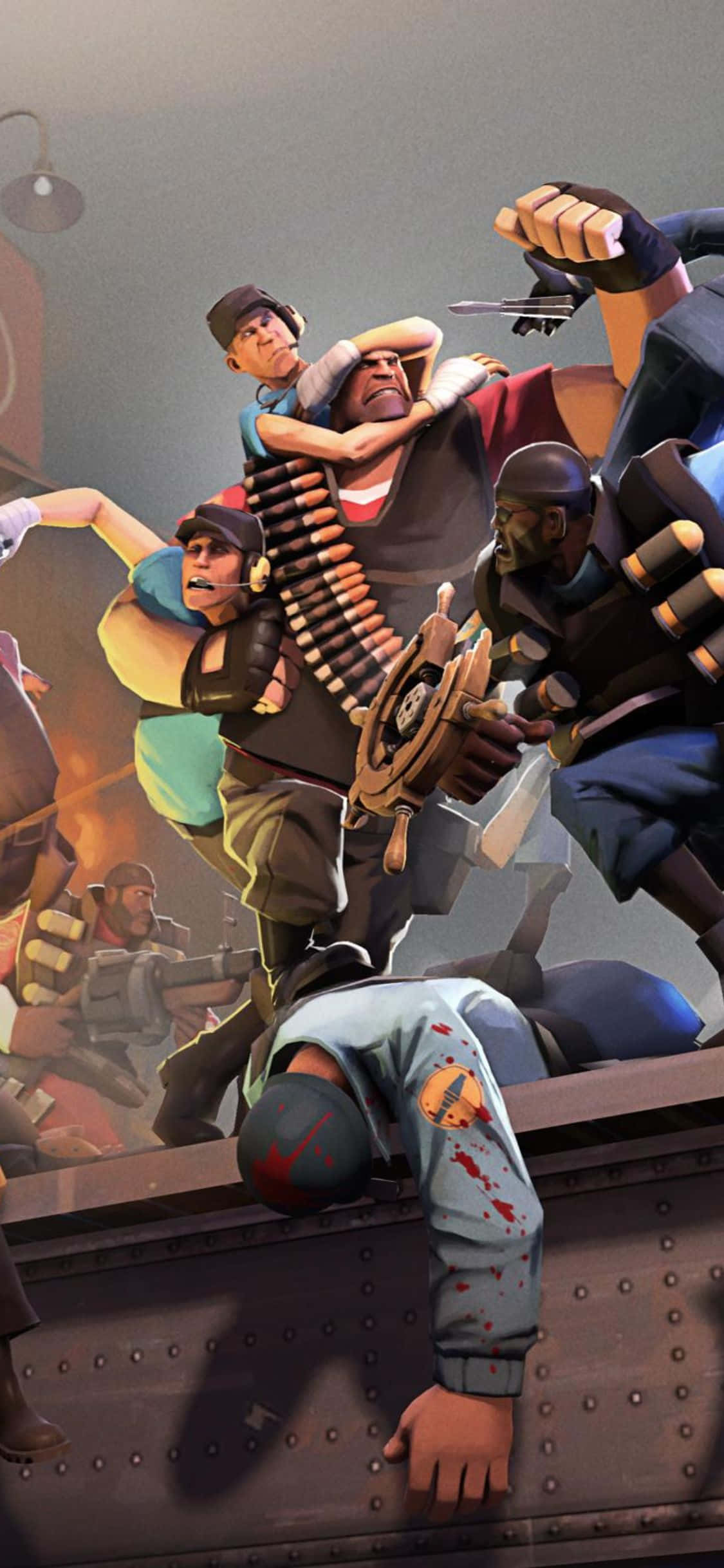 iPhone XS Team Fortress 2 Персонажи Бунт Фон Шпалери