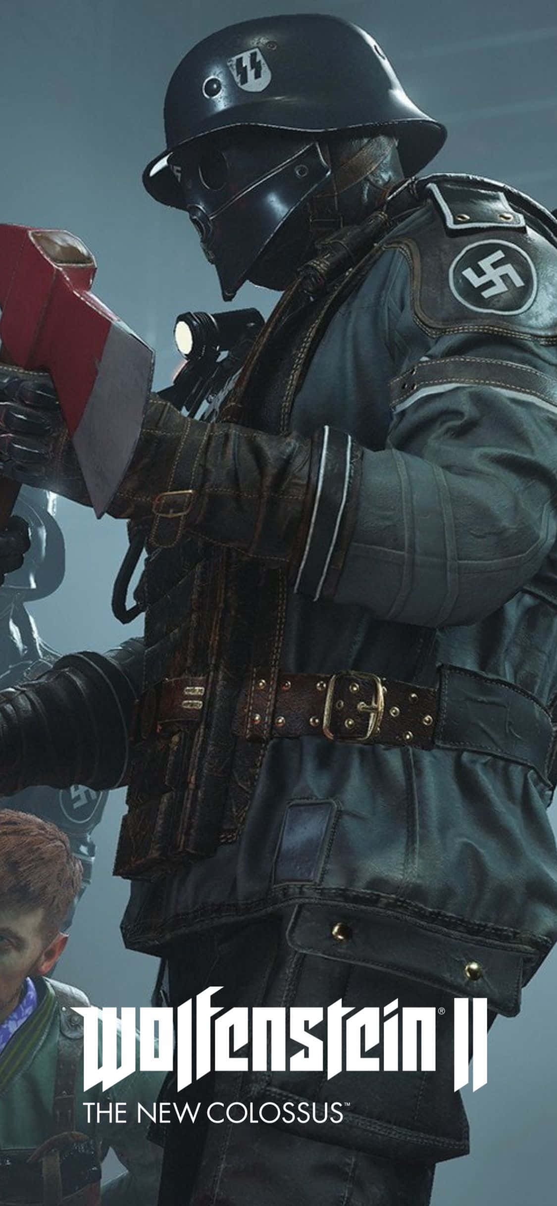 Фон iPhone Xs Wolfenstein Ii Сцена с Заложниками Постер Шпалери