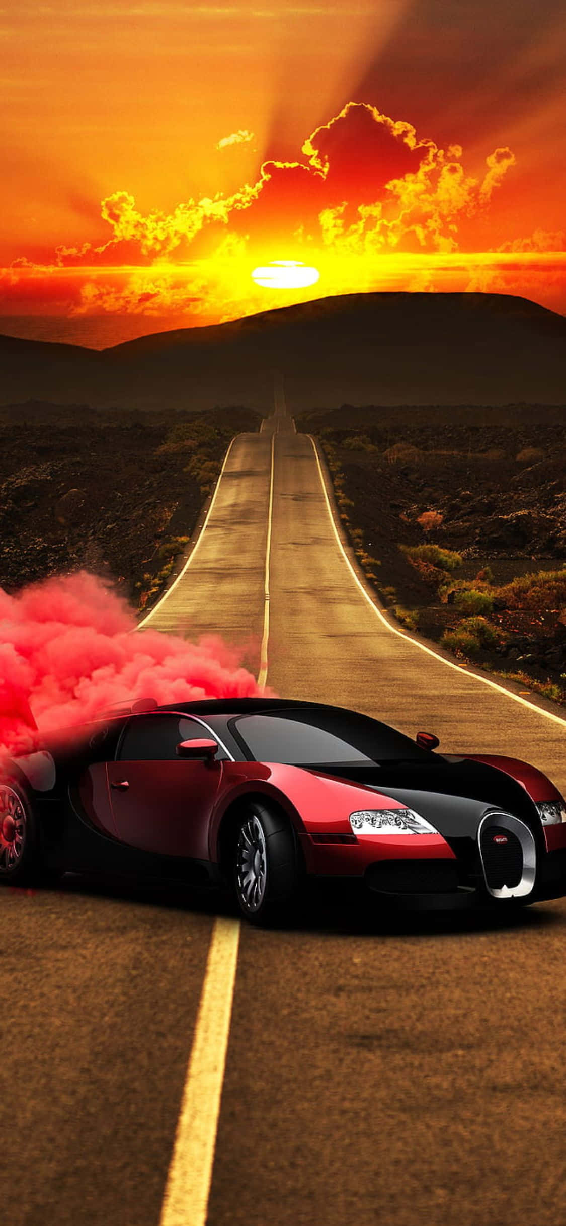 iPhone Xs с значком Bugatti Шпалери