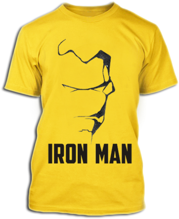 Мінімалістичний дизайн футболки Iron Man Шпалери
