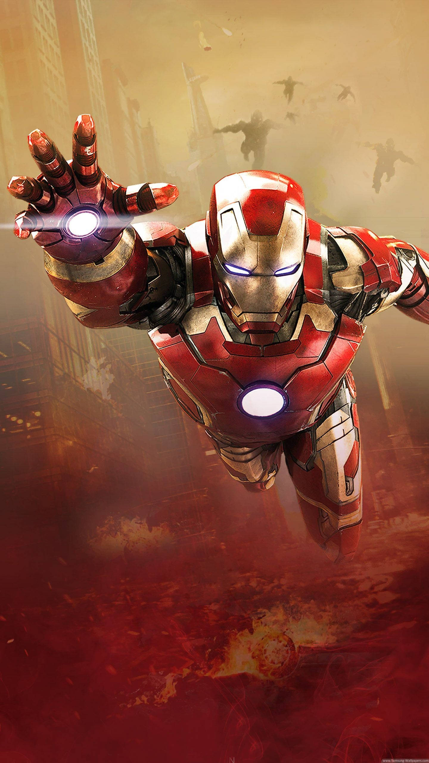 Кіношний постер Iron Man на телефон Шпалери