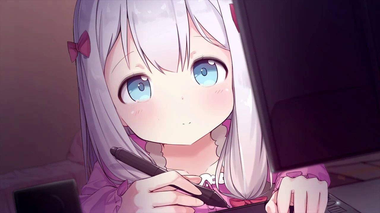 Аніме-дівчина Izumi Sagiri Шпалери