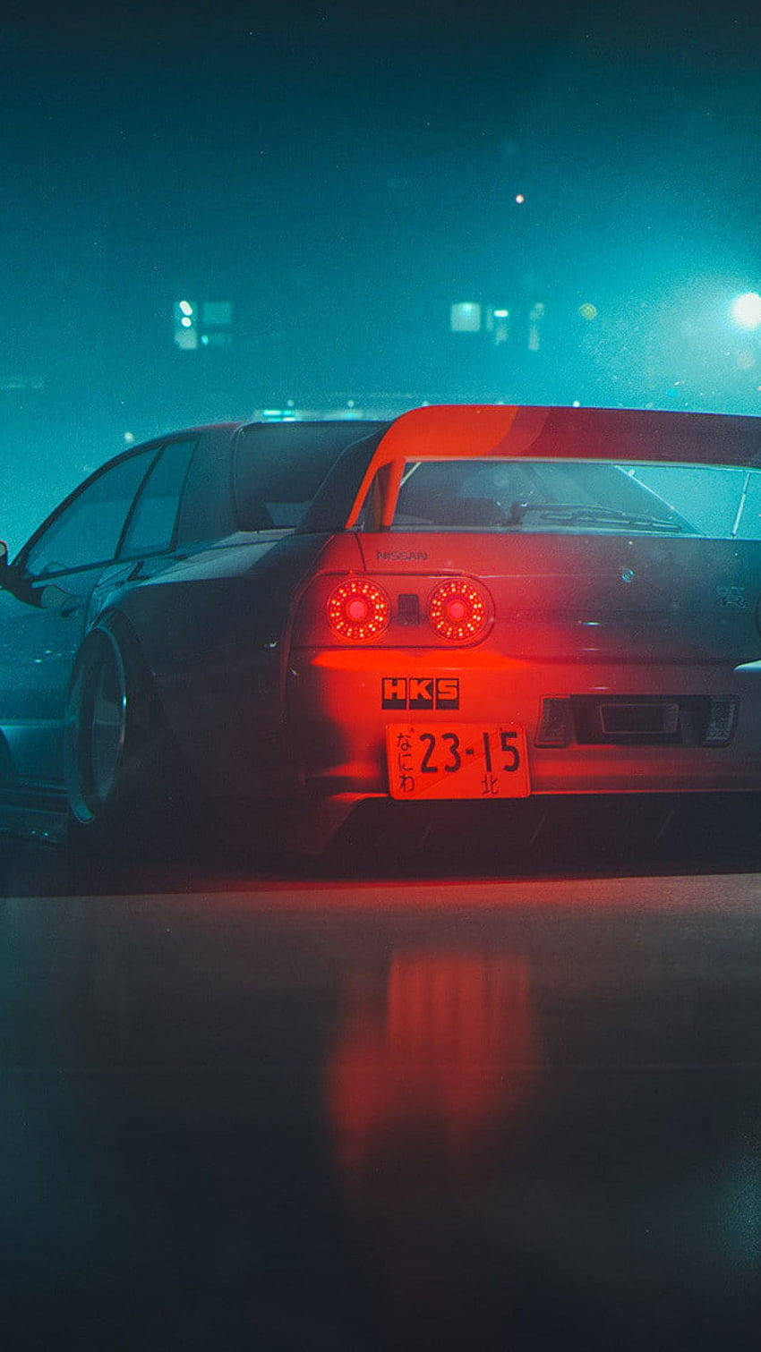 JDM естетика автомобіля в тумані Шпалери