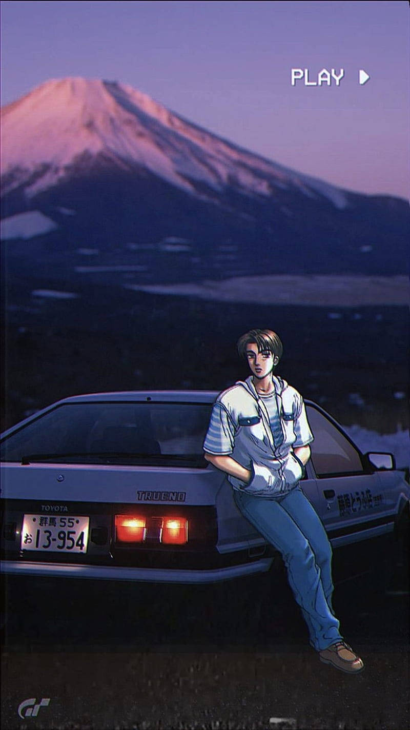 Естетика JDM Initial D Шпалери