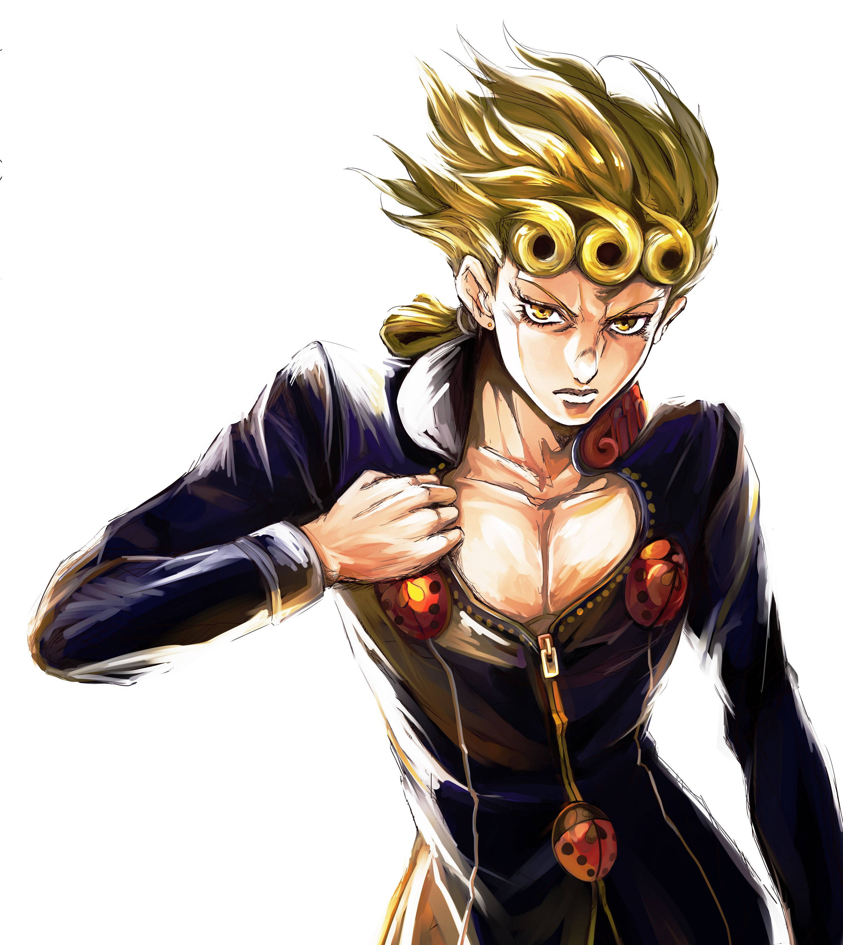 Джорно Джованна, главный герой популярной манги и аниме-сериала JoJo's Bizarre Adventure. Шпалери