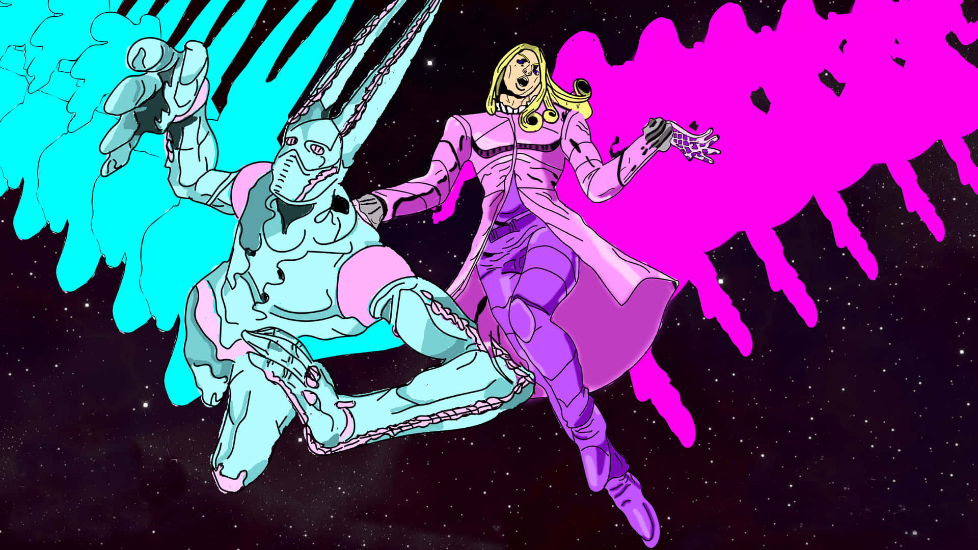 JoJos Bizarre Adventure Manga Funny Valentine та D4C Шпалери
