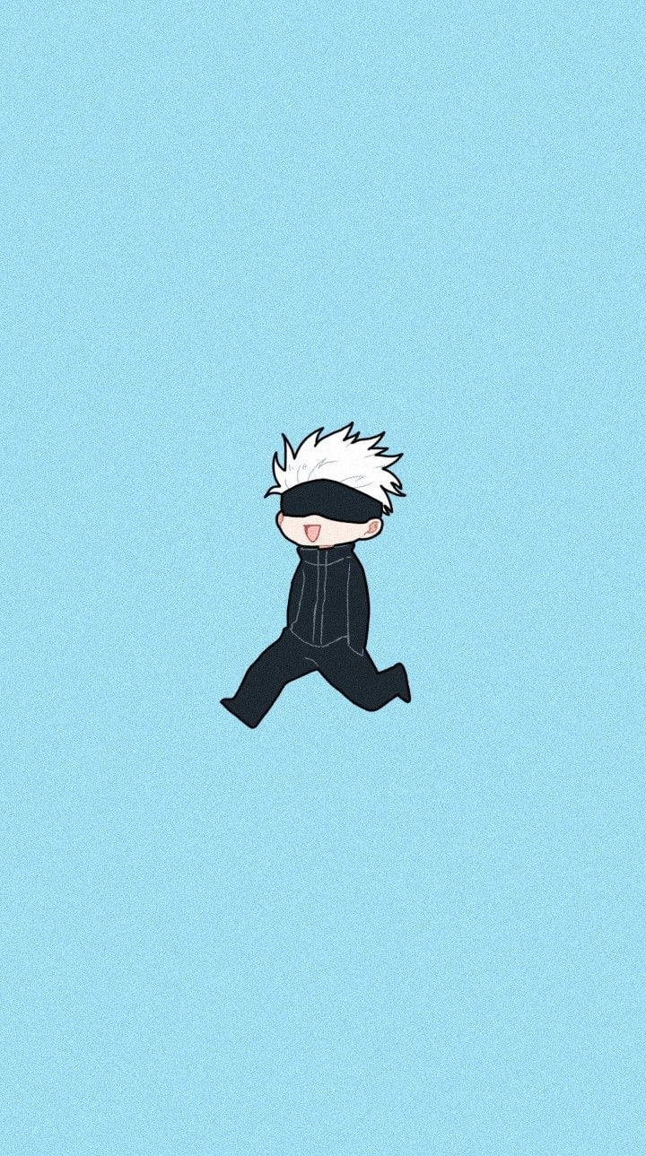 Чібі Ґодзьо йде Jujutsu Kaisen iPhone Шпалери