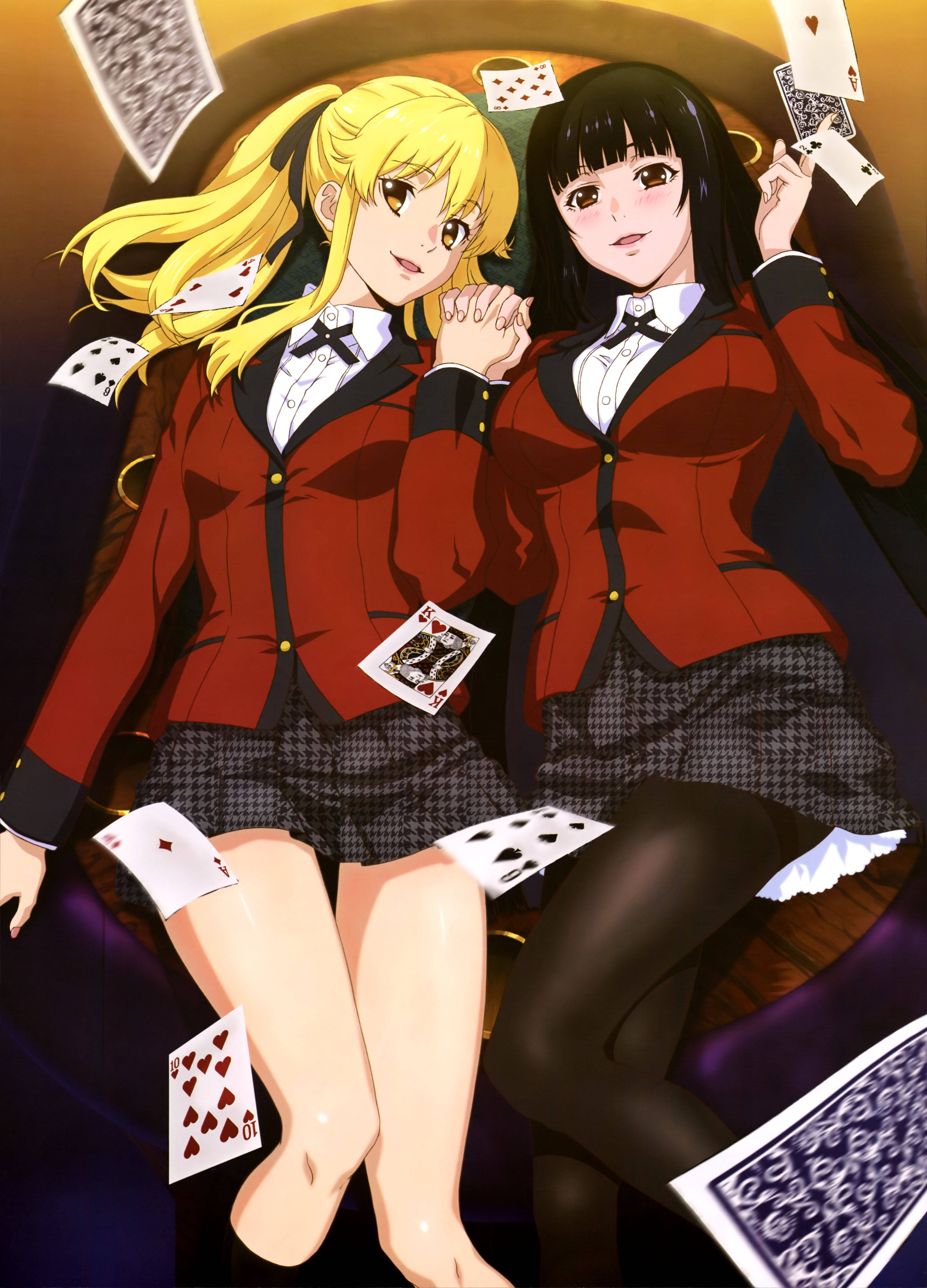 Юмэко Джабамі и Мэри Саотоме — ключевые игроки в Kakegurui Шпалери