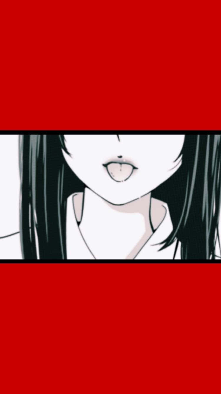 Червона естетика Kakegurui аніме Шпалери