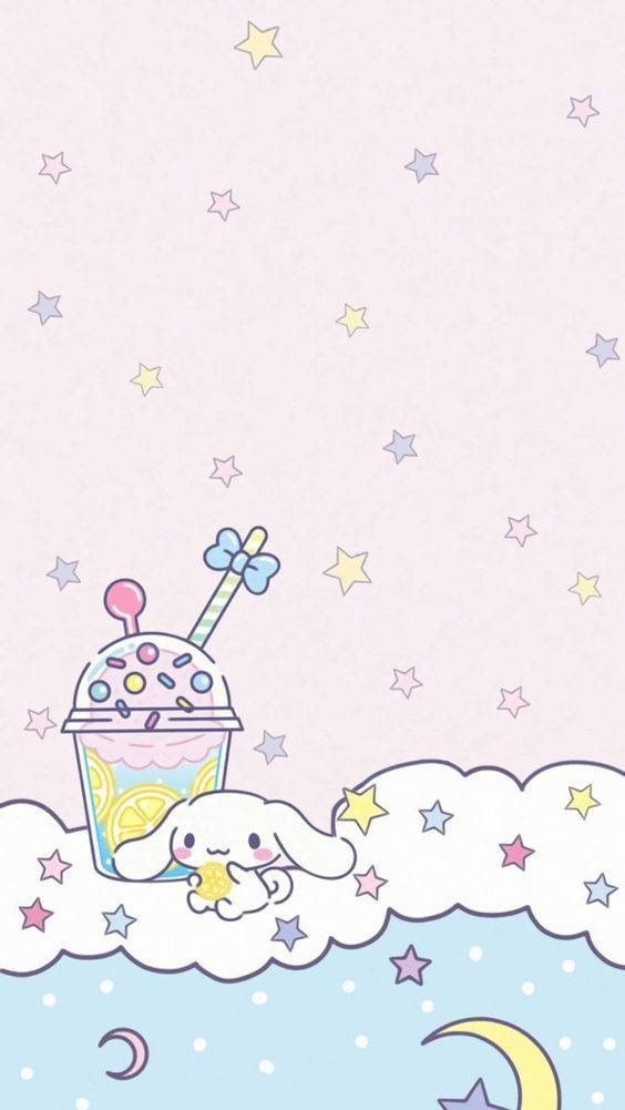 Kawaii HD Cinnamoroll та зірки Шпалери