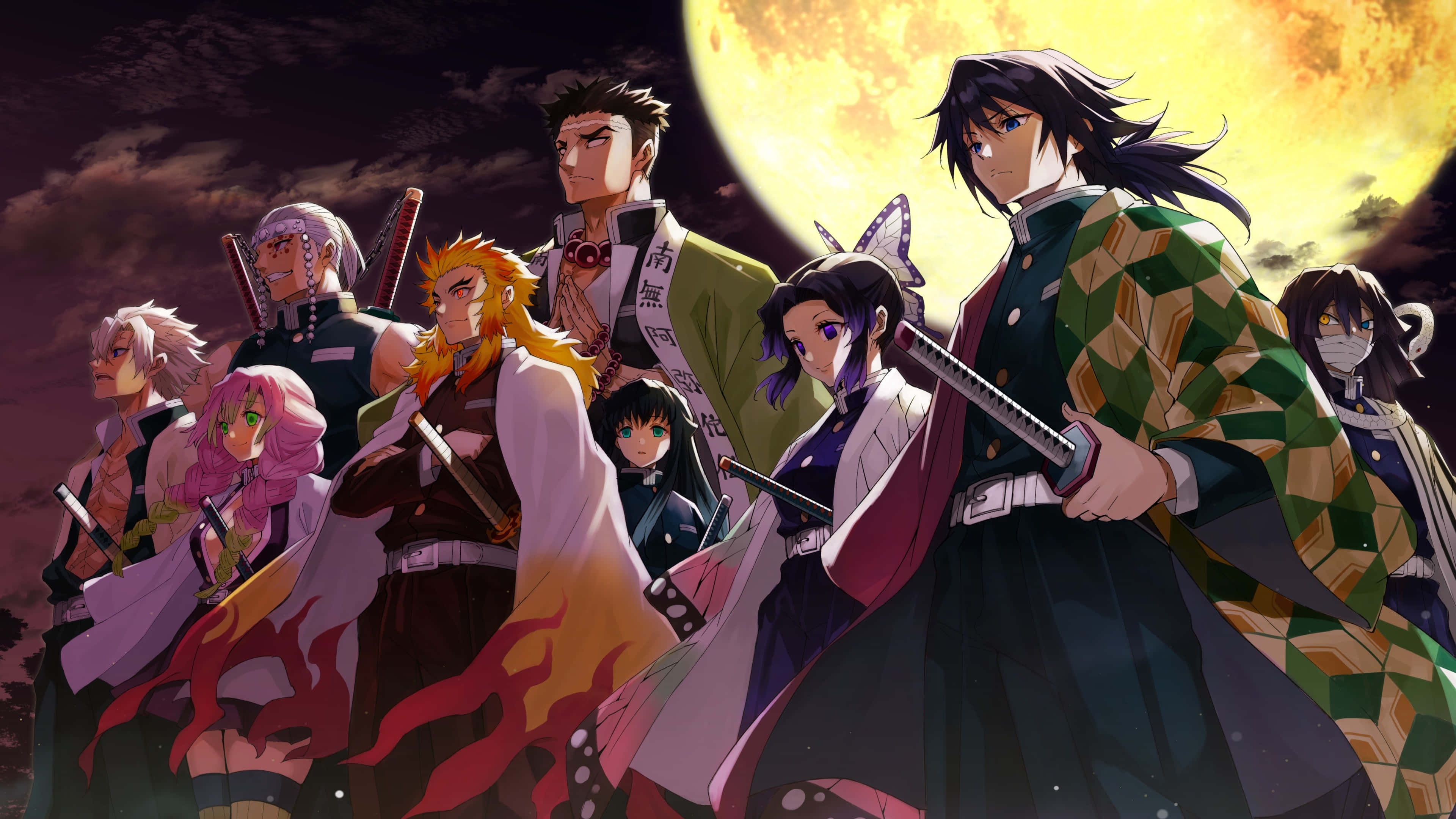 "Клинок, рассекающий демонов: Kimetsu no Yaiba в 4K" Шпалери