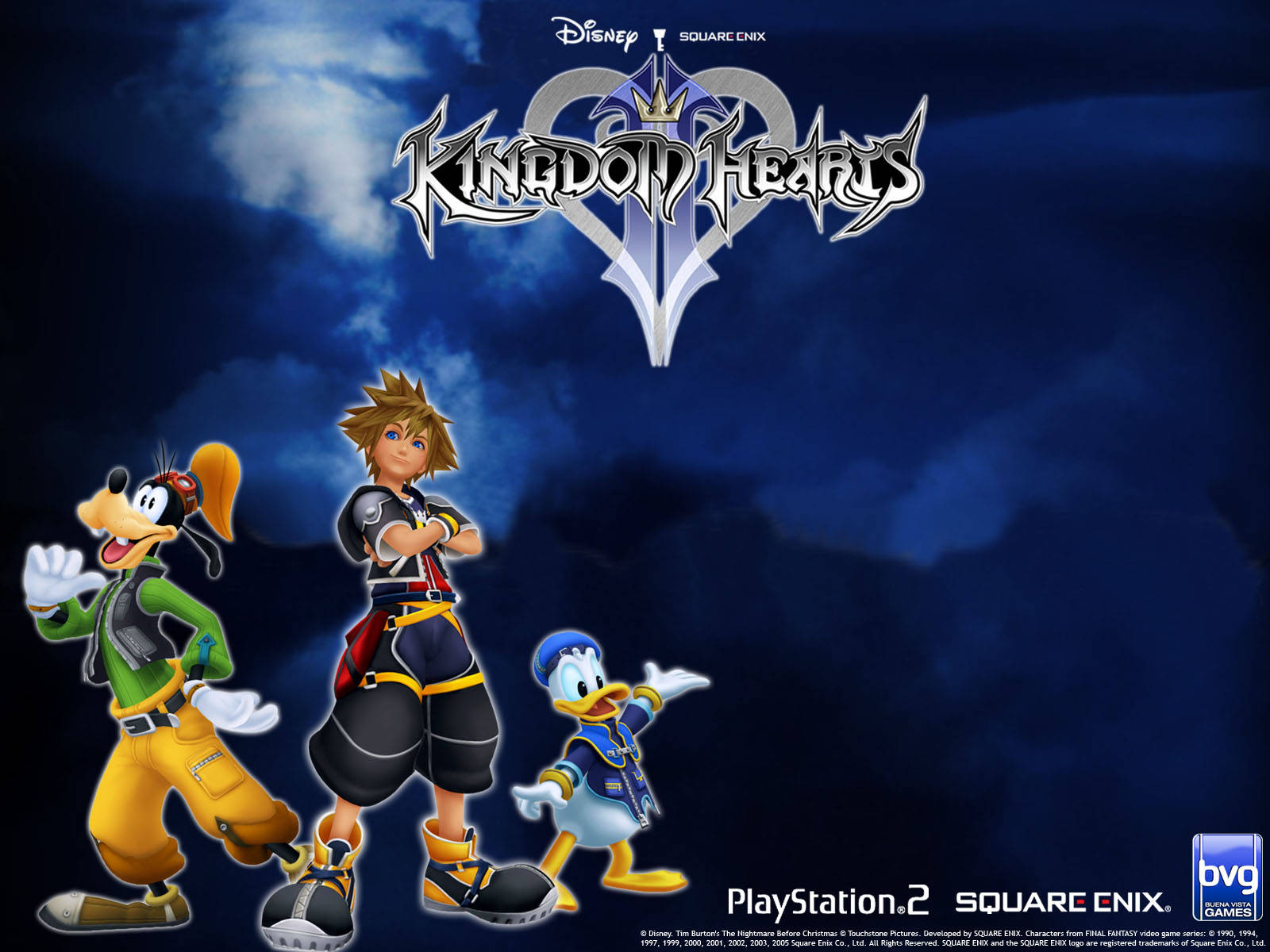 Обкладинка логотипу Kingdom Hearts Шпалери