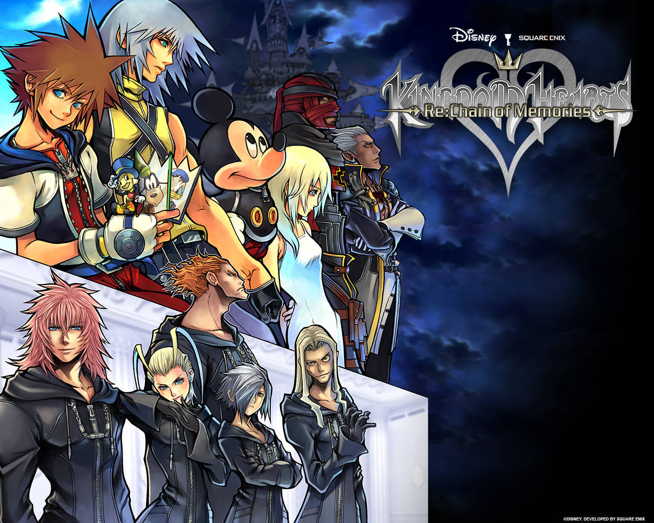 Арт із логотипом Kingdom Hearts Шпалери